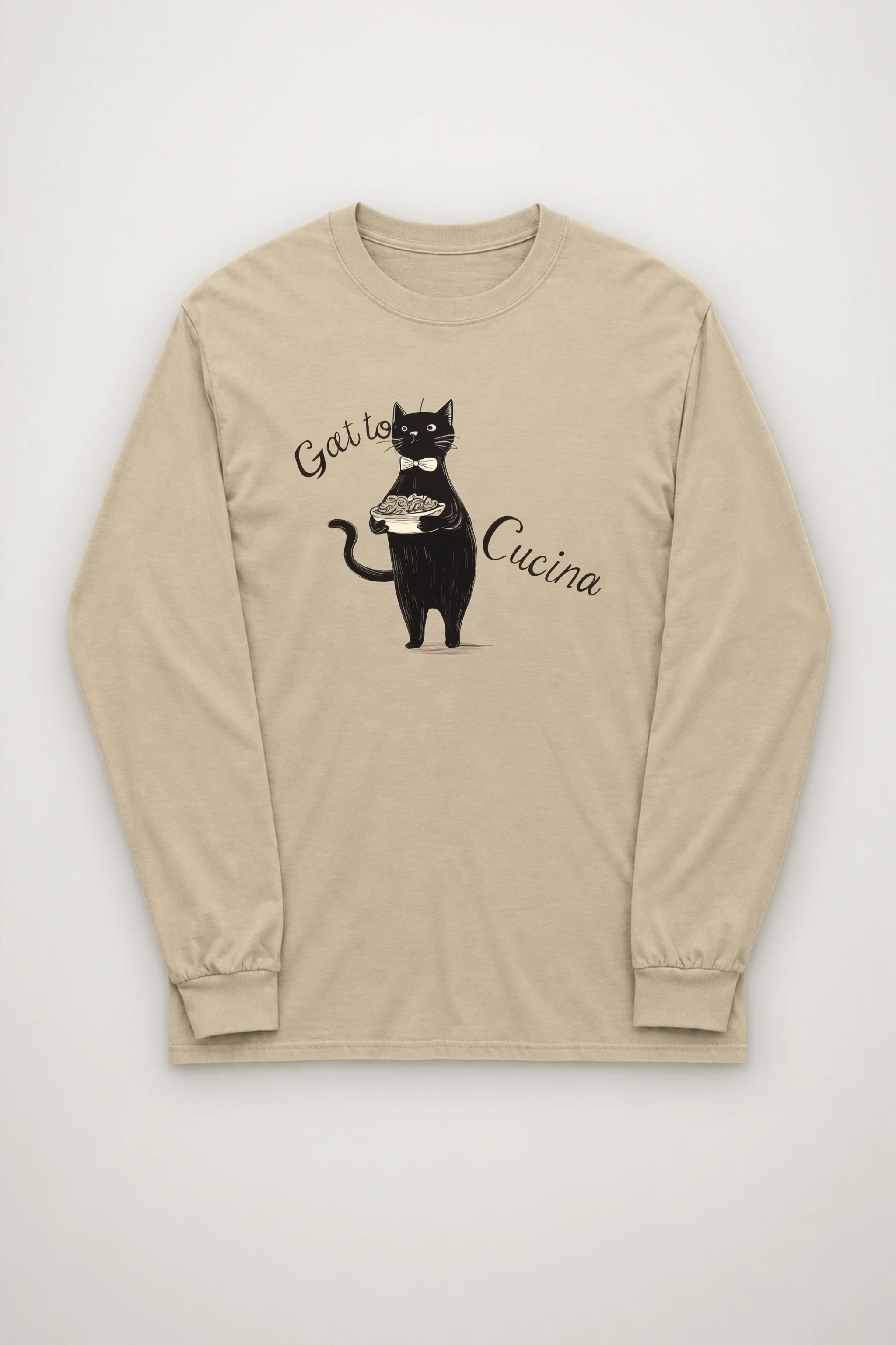 "Gatto Cucina" Unisex Longsleeve T-shirt