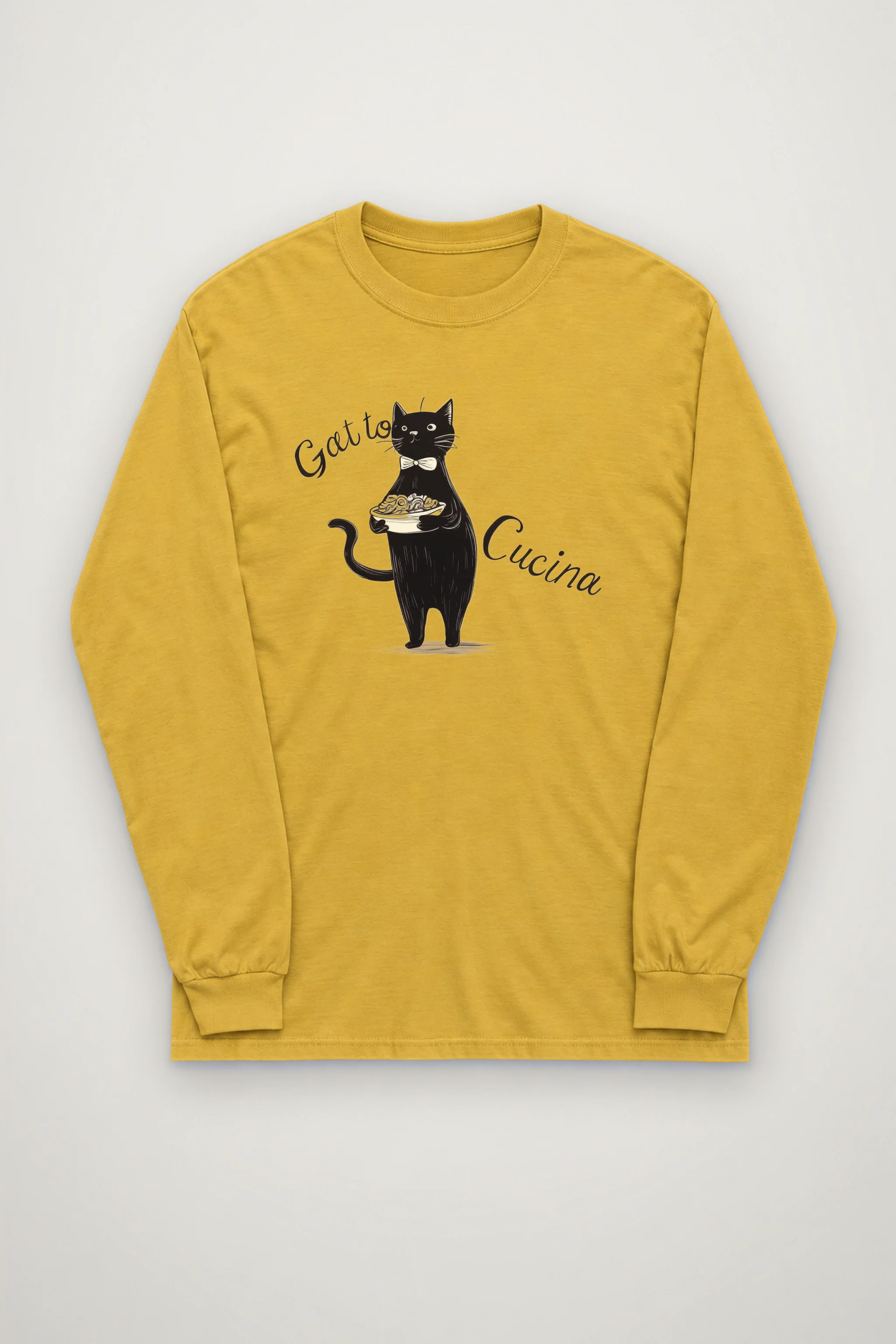 "Gatto Cucina" Unisex Longsleeve T-shirt