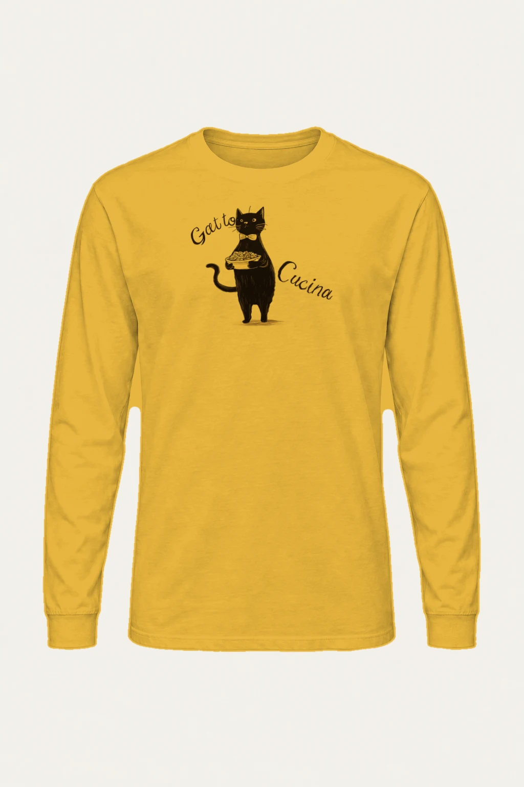 "Gatto Cucina" Unisex Longsleeve T-shirt | Gildan 2400