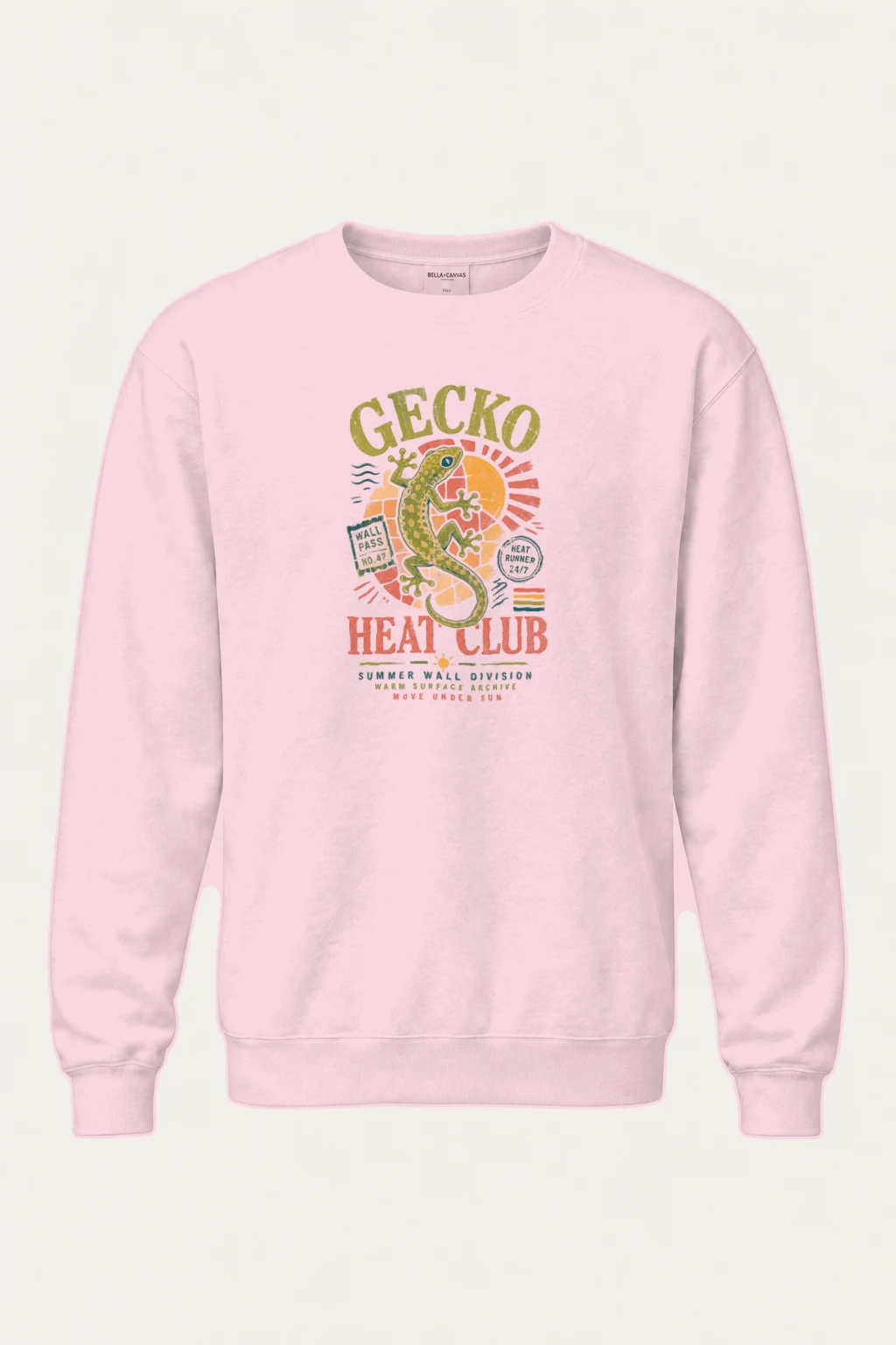 "Gecko Wall Pass" Heavy Blend Unisex Crewneck Sweatshirt | Gildan 18000