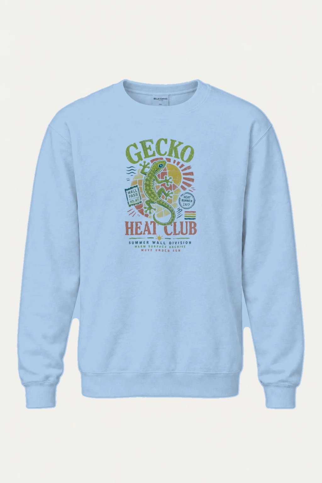 "Gecko Wall Pass" Heavy Blend Unisex Crewneck Sweatshirt | Gildan 18000