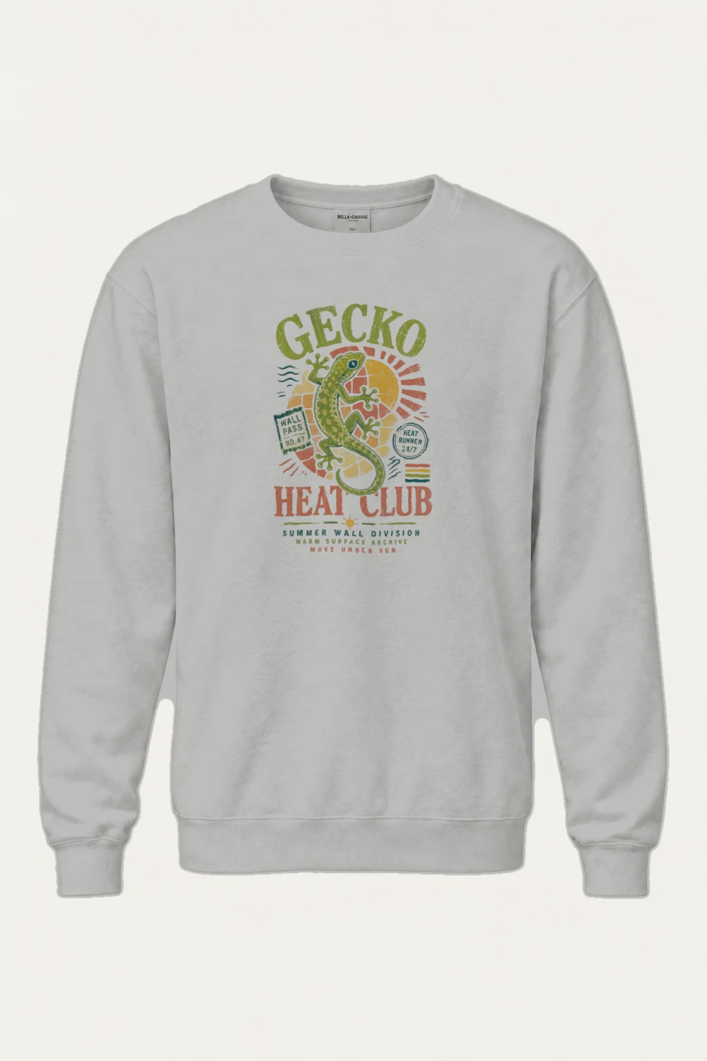"Gecko Wall Pass" Heavy Blend Unisex Crewneck Sweatshirt | Gildan 18000