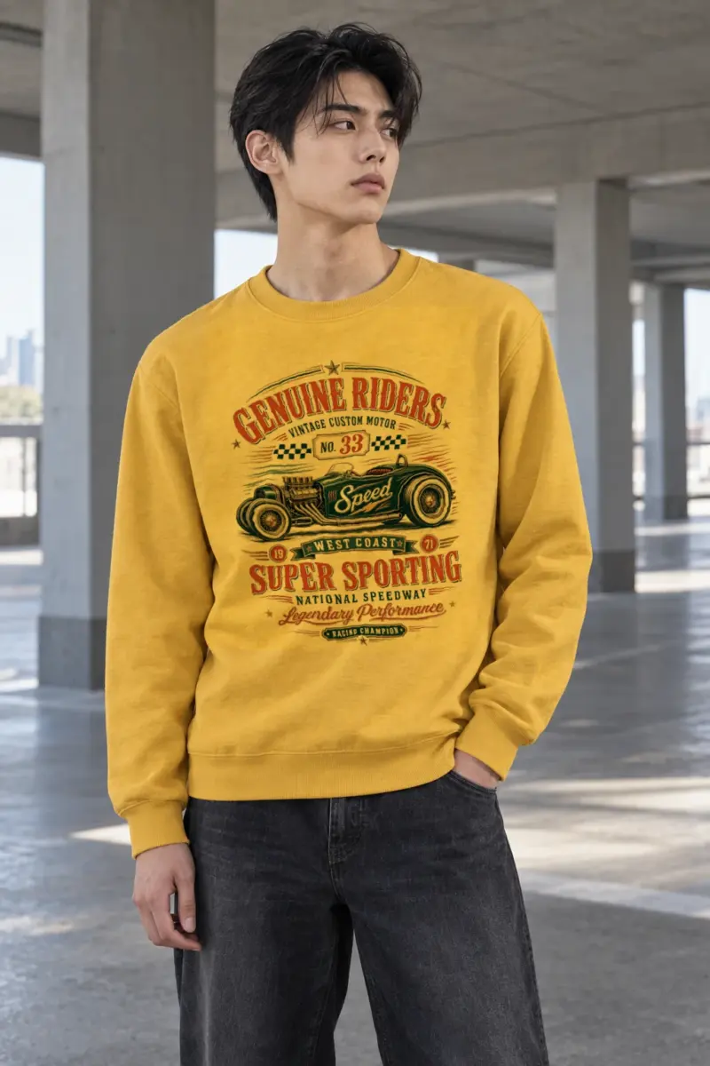 "Genuine Riders" Heavy Blend Unisex Crewneck Sweatshirt