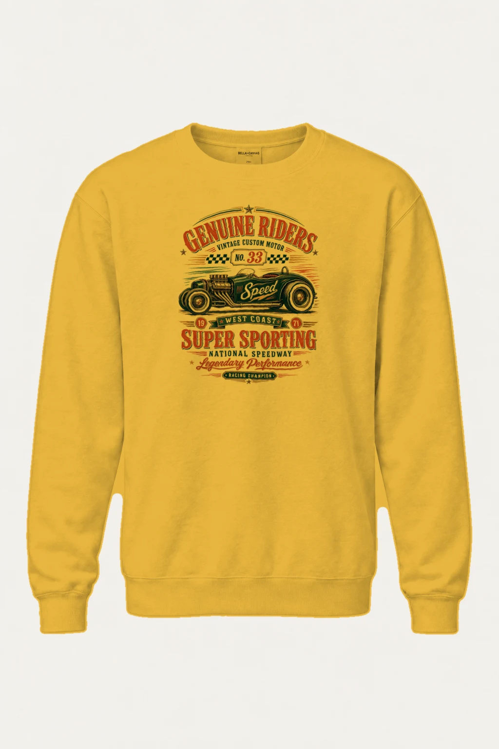 "Genuine Riders" Heavy Blend Unisex Crewneck Sweatshirt | Gildan 18000