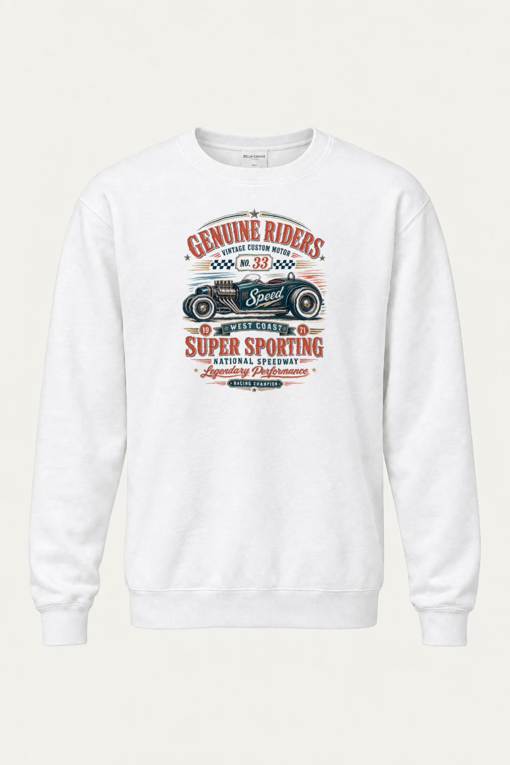 "Genuine Riders" Heavy Blend Unisex Crewneck Sweatshirt | Gildan 18000