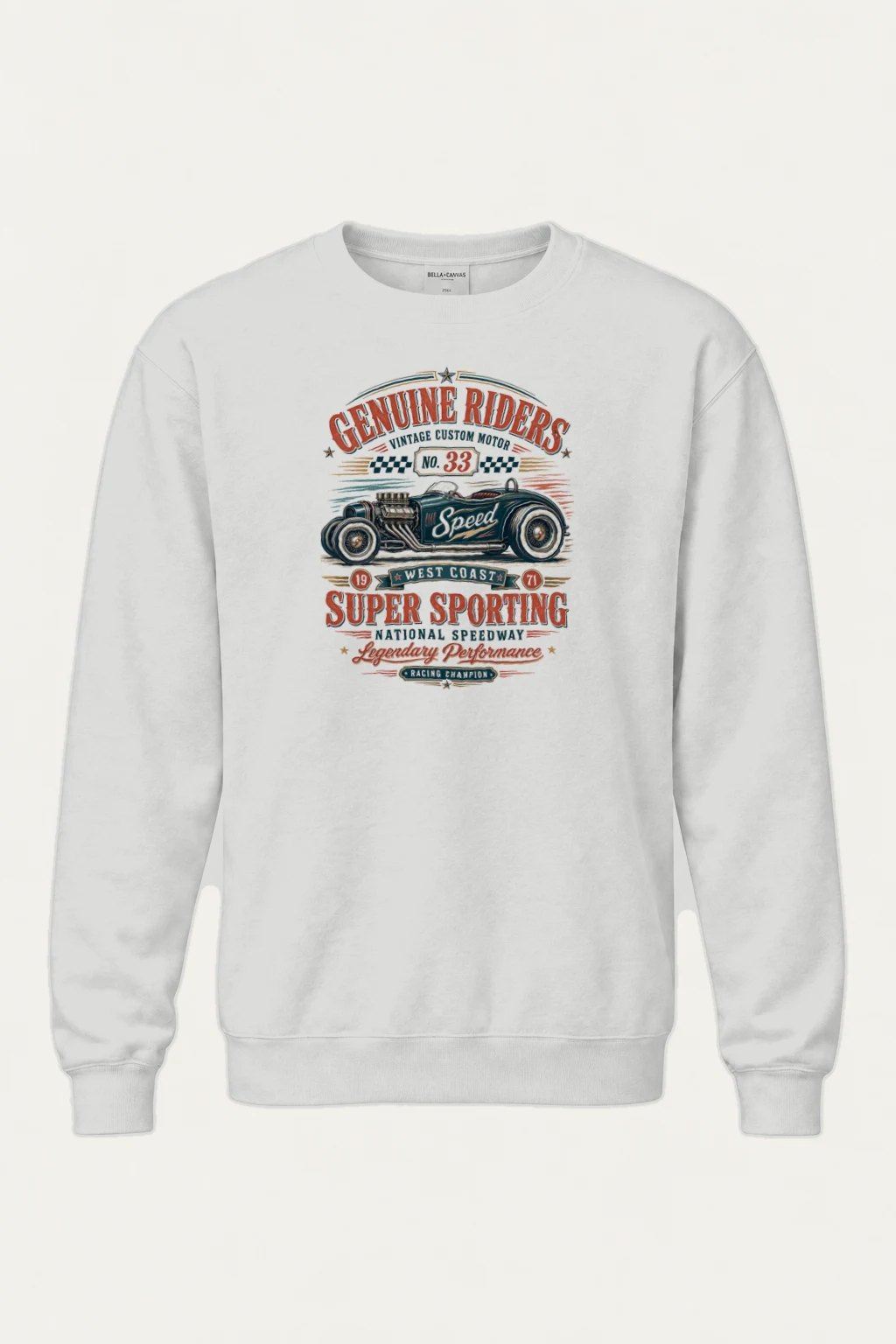 "Genuine Riders" Heavy Blend Unisex Crewneck Sweatshirt | Gildan 18000