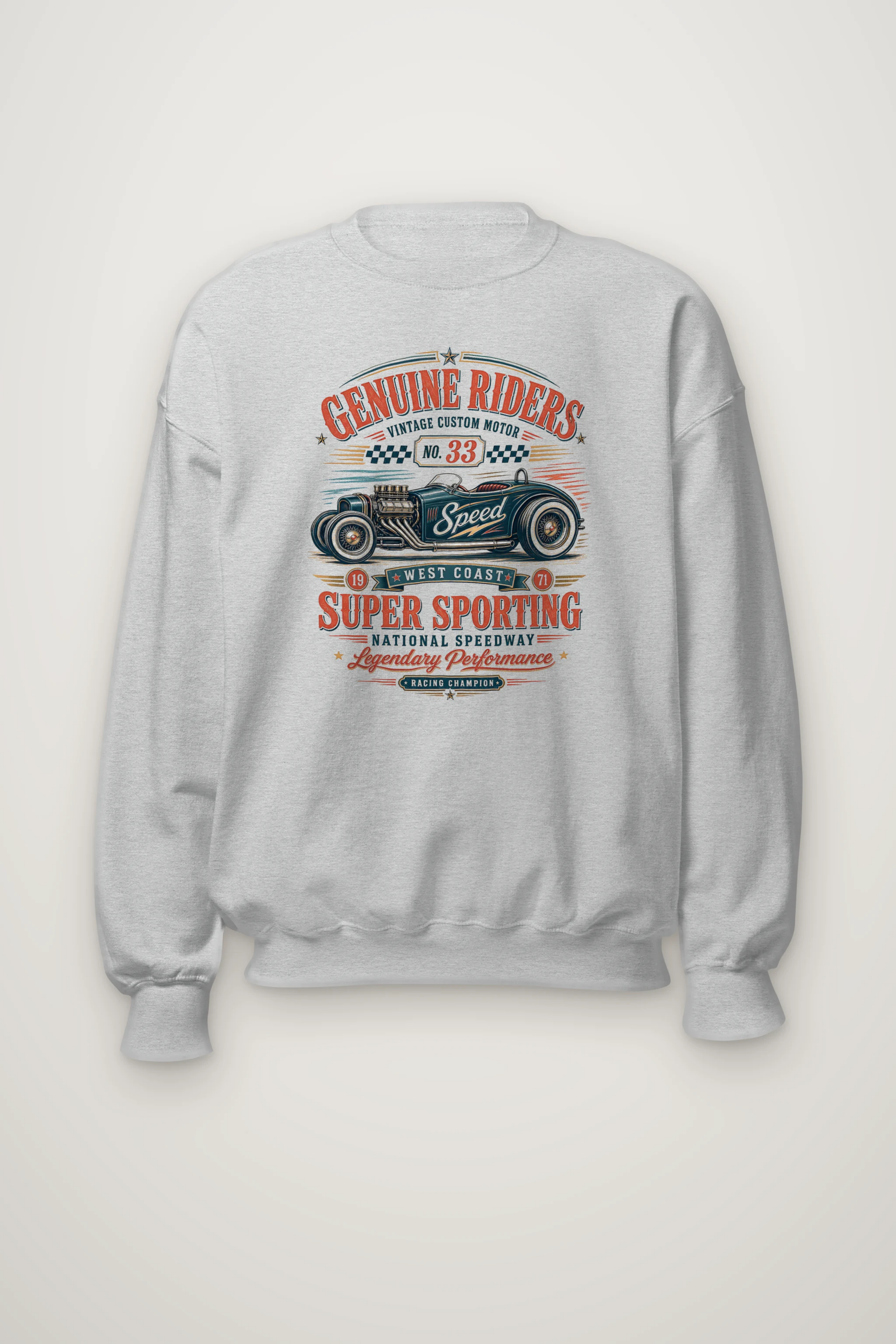 "Genuine Riders" Heavy Blend Unisex Crewneck Sweatshirt
