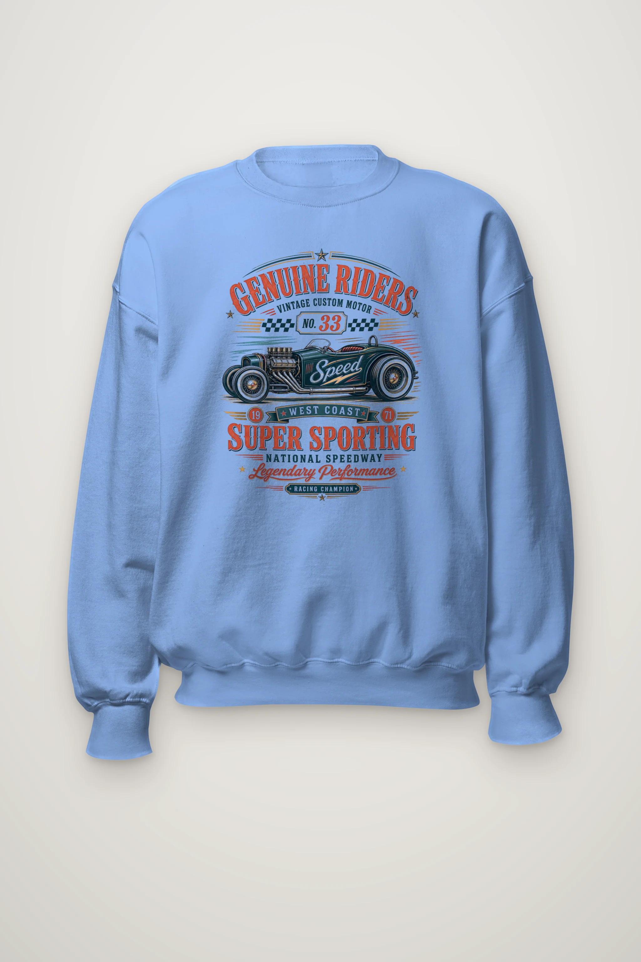 "Genuine Riders" Heavy Blend Unisex Crewneck Sweatshirt