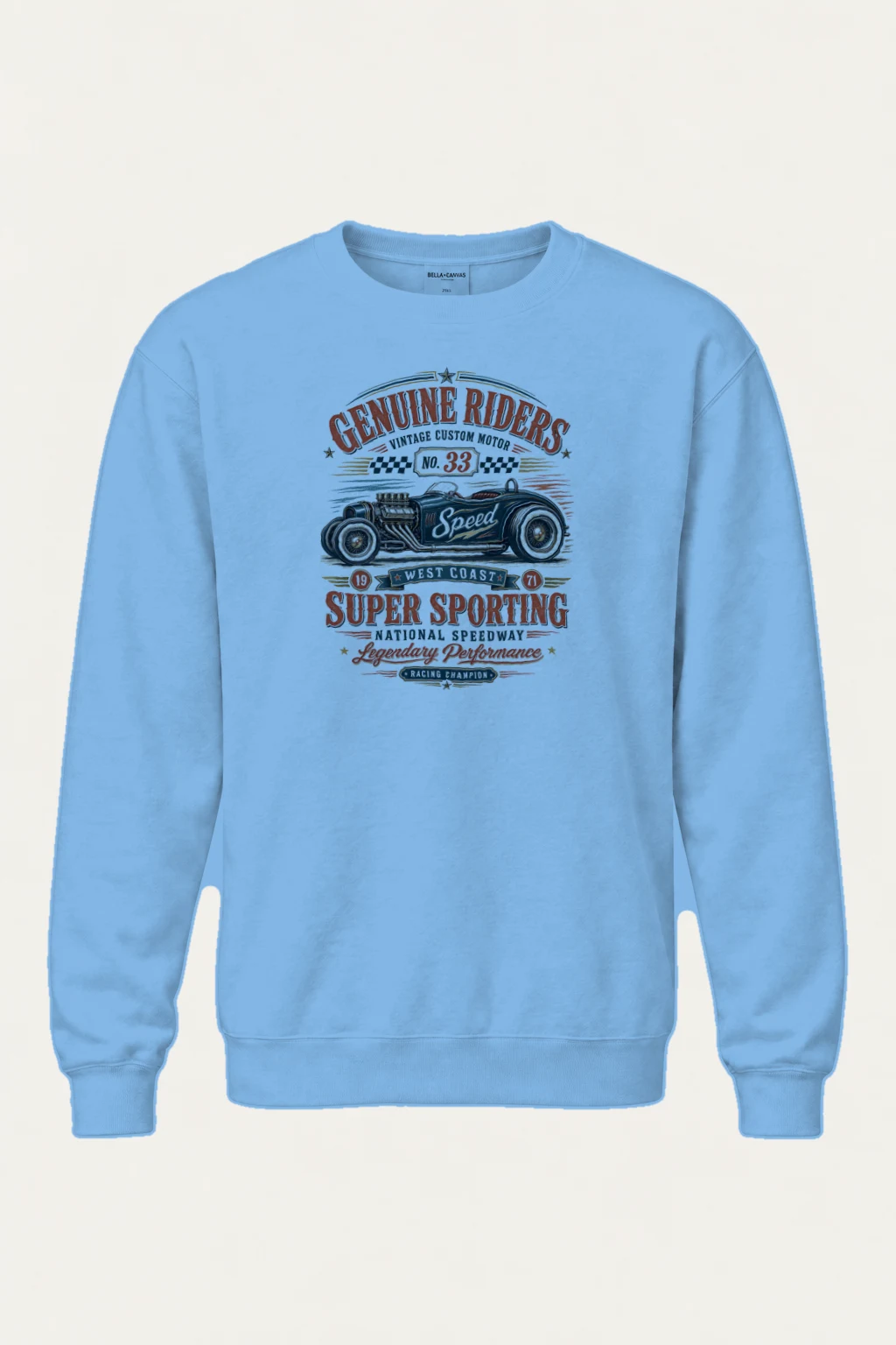 "Genuine Riders" Heavy Blend Unisex Crewneck Sweatshirt | Gildan 18000
