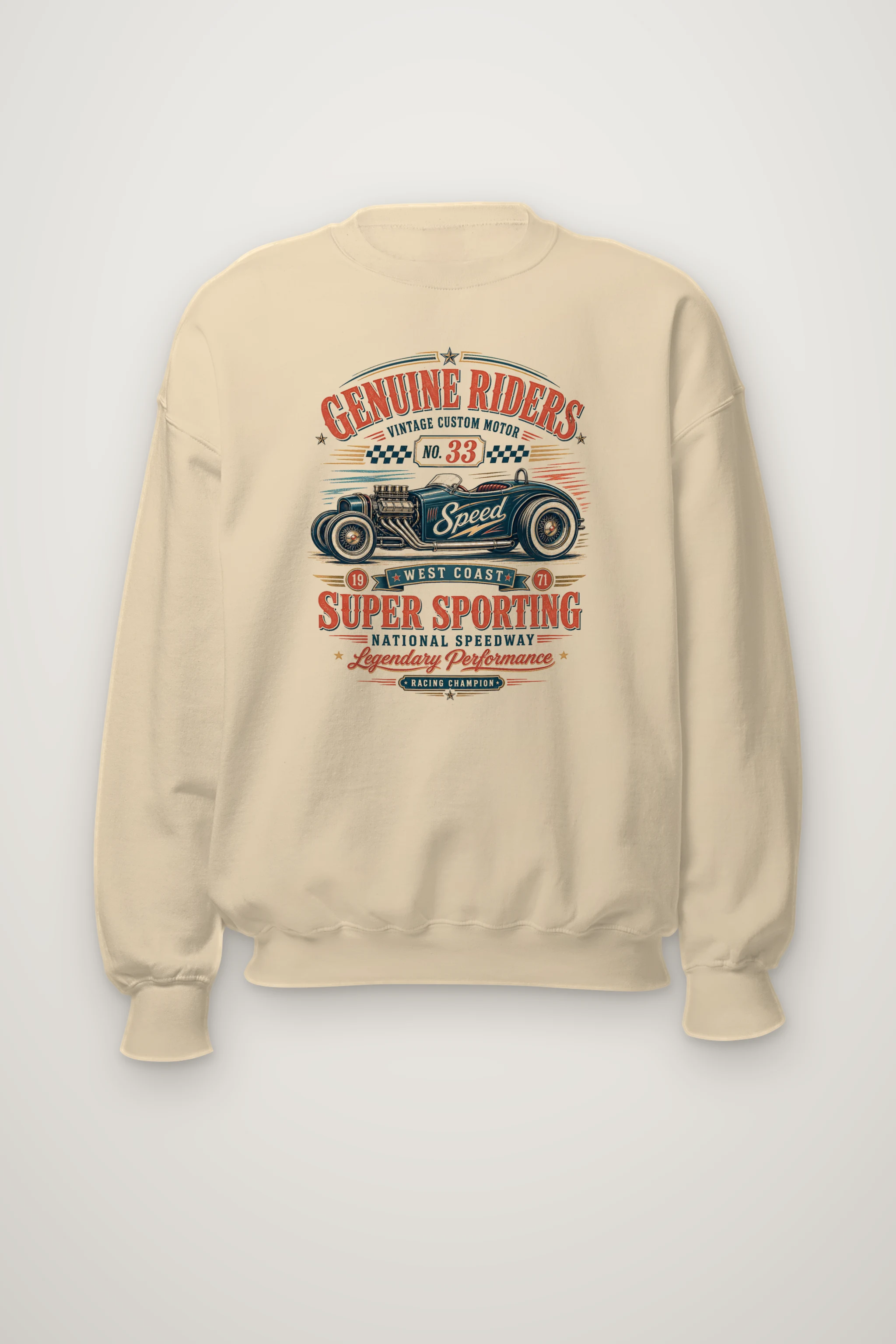"Genuine Riders" Heavy Blend Unisex Crewneck Sweatshirt