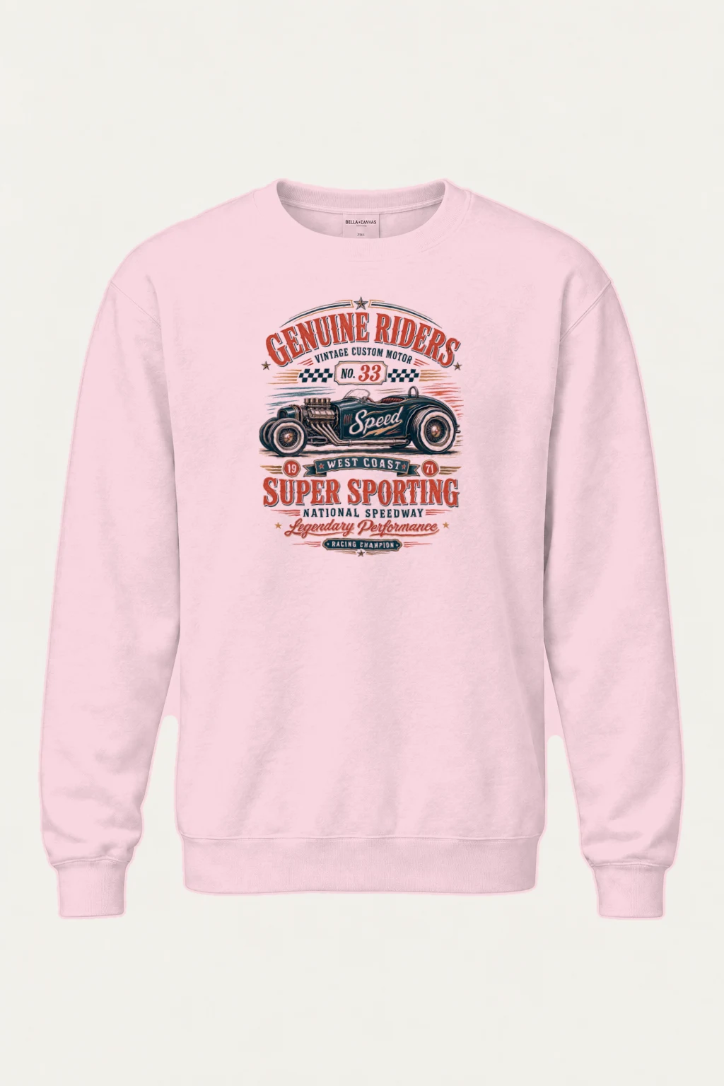 "Genuine Riders" Heavy Blend Unisex Crewneck Sweatshirt | Gildan 18000