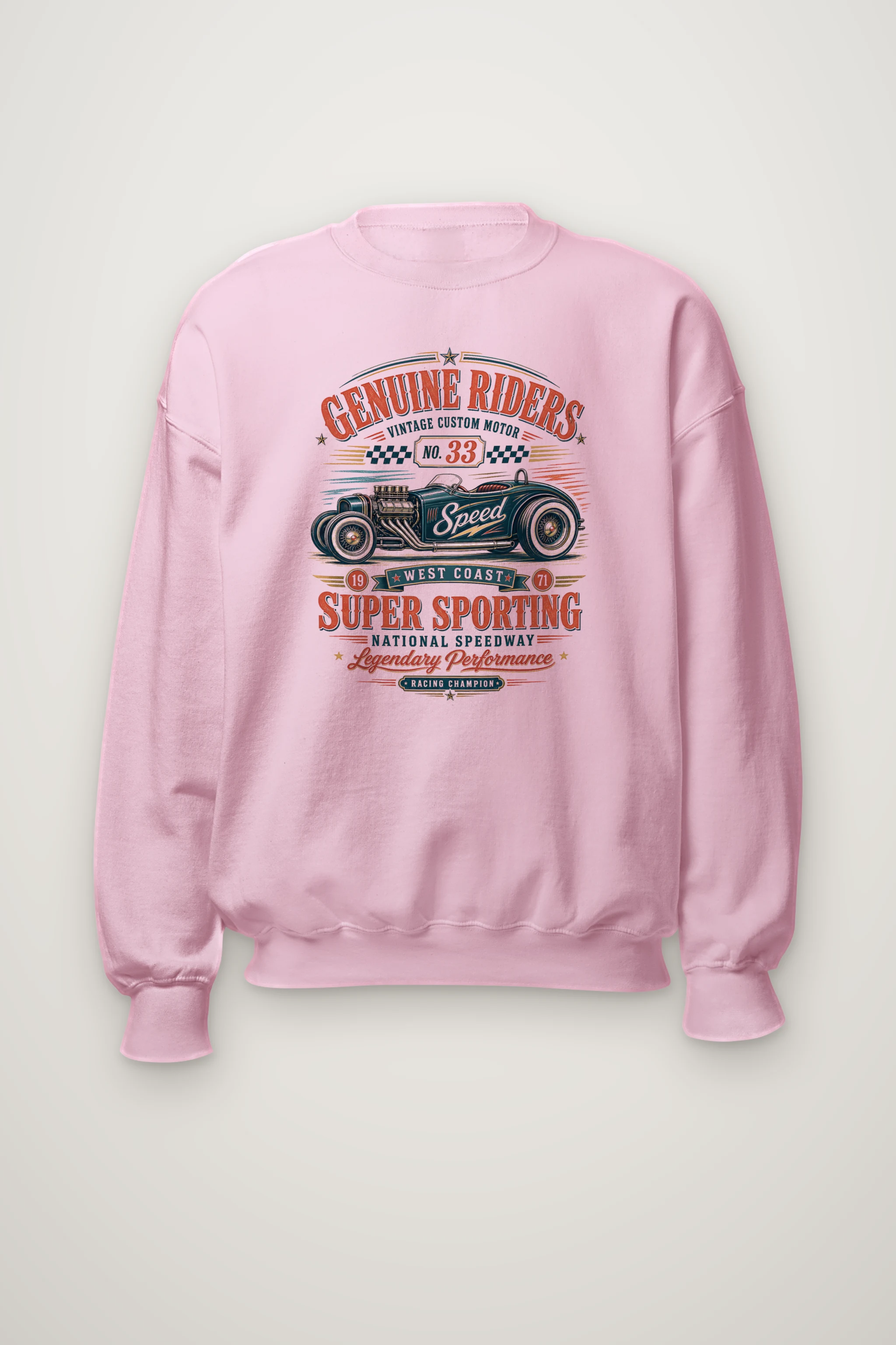 "Genuine Riders" Heavy Blend Unisex Crewneck Sweatshirt