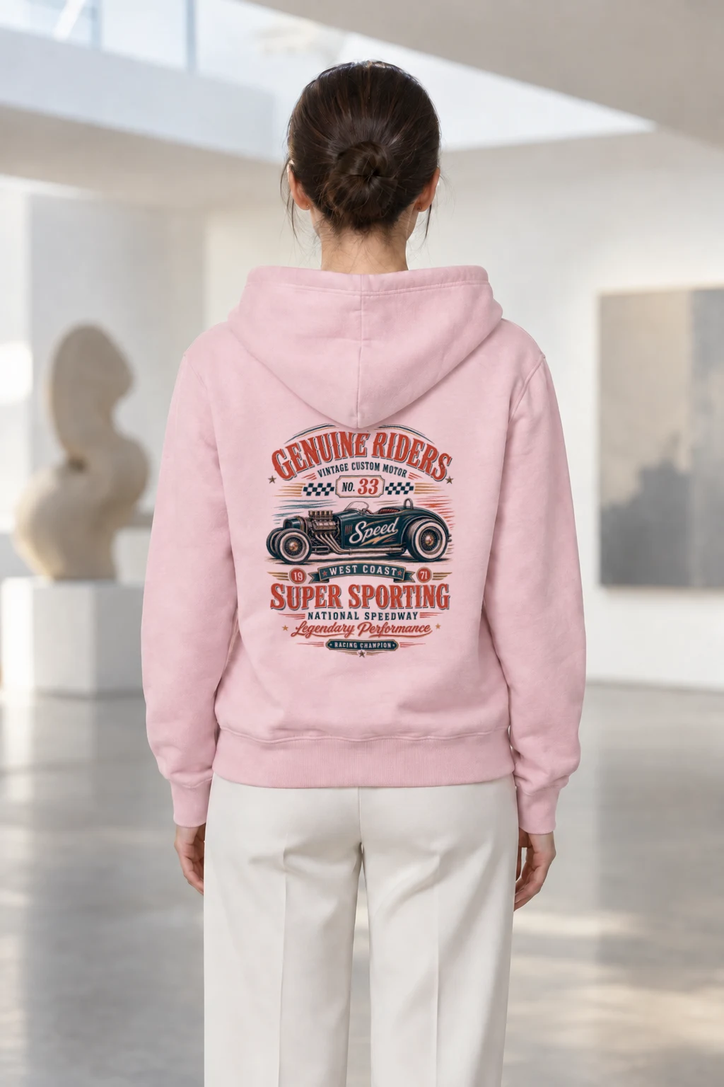 "Genuine Riders" Heavy Blend Unisex Pullover Hoodie | Gildan 18500
