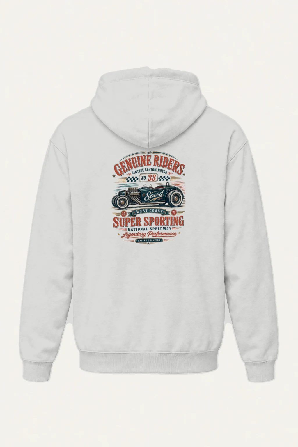 "Genuine Riders" Heavy Blend Unisex Pullover Hoodie | Gildan 18500
