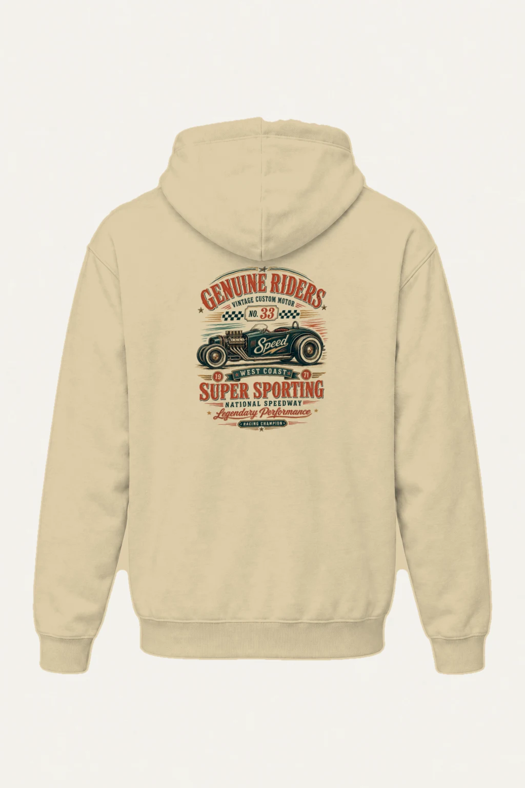 "Genuine Riders" Heavy Blend Unisex Pullover Hoodie | Gildan 18500