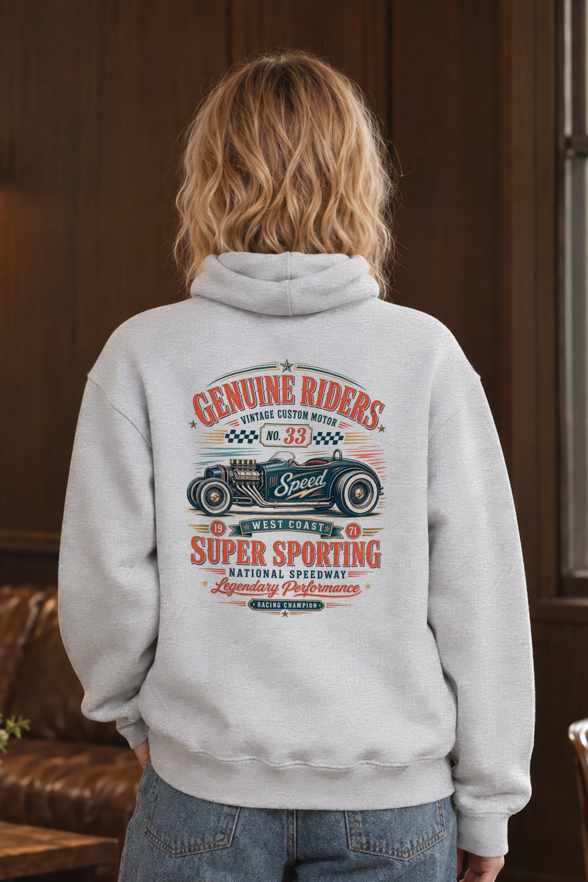 "Genuine Riders" 1 Pullover Hoodie