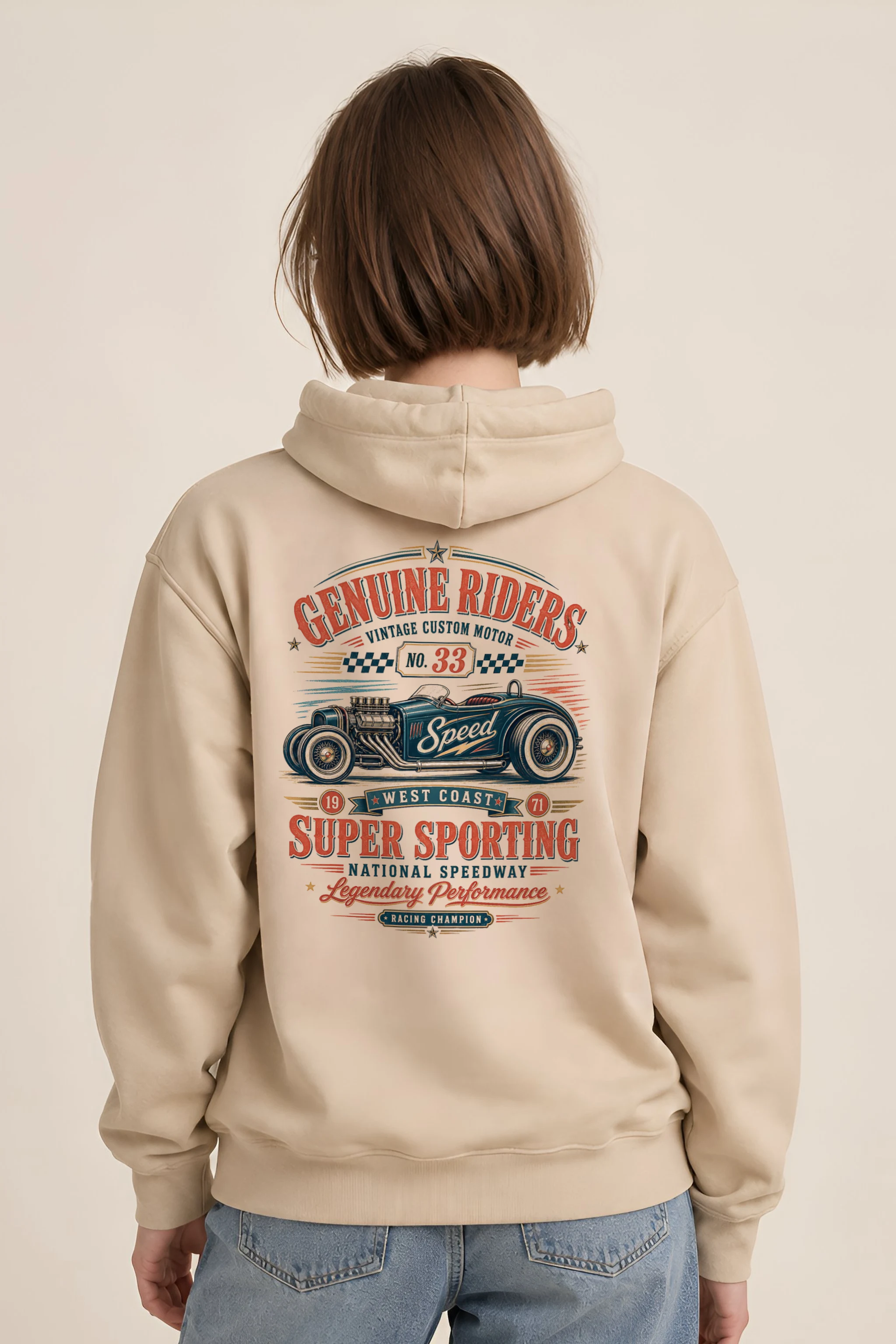 "Genuine Riders" 1 Pullover Hoodie