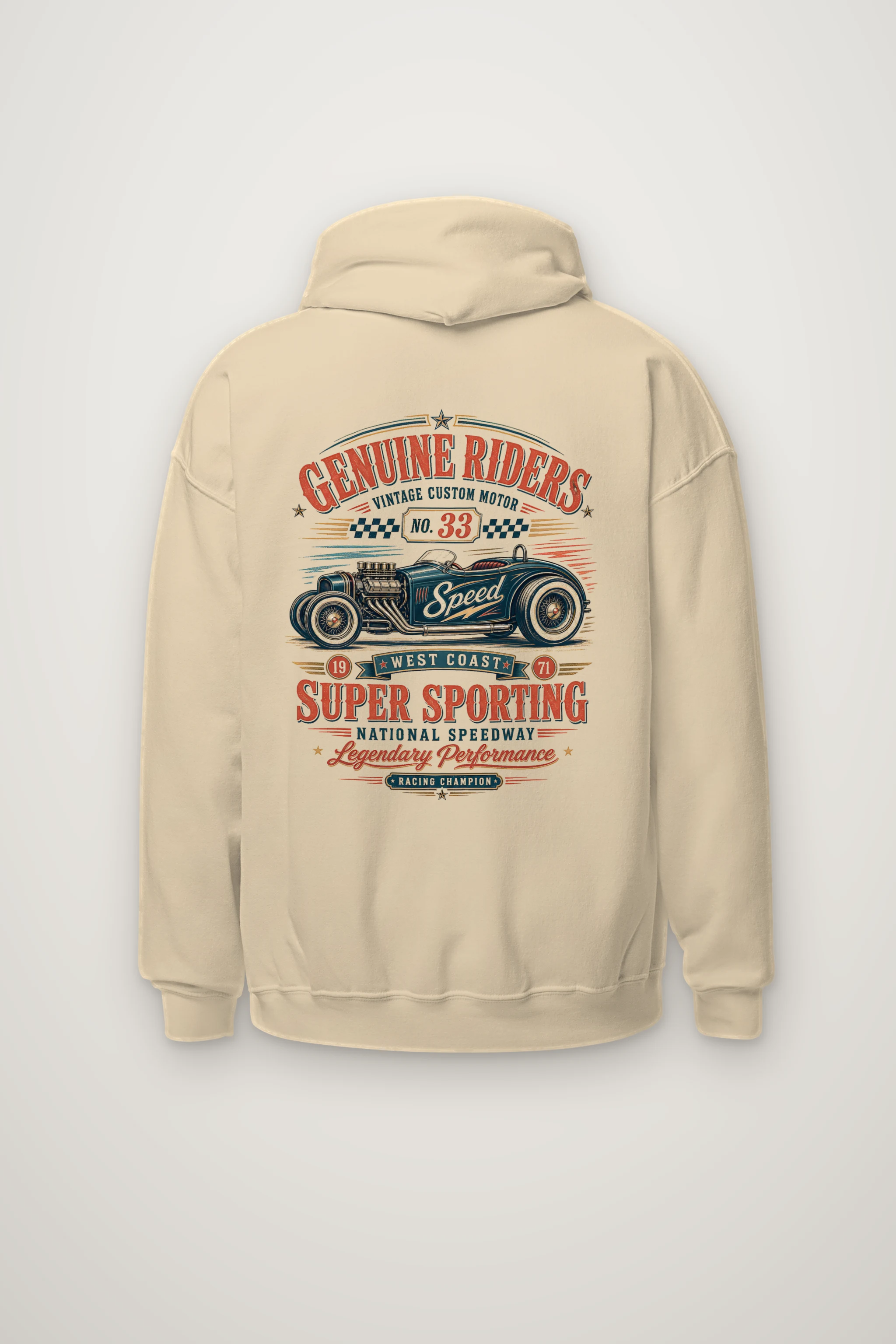 "Genuine Riders" Heavy Blend Unisex Pullover Hoodie