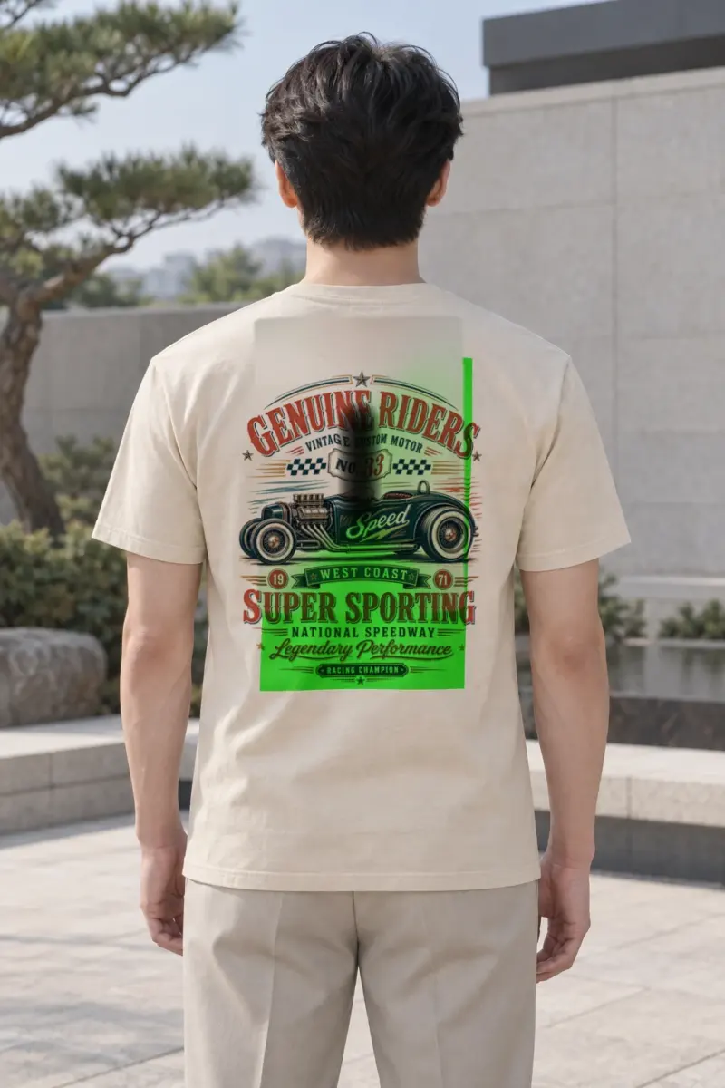 "Genuine Riders" Heavyweight Unisex Crewneck T-shirt | Gildan 5000