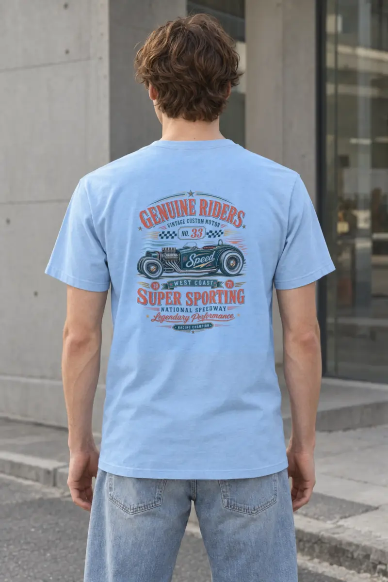 "Genuine Riders" Heavyweight Unisex Crewneck T-shirt