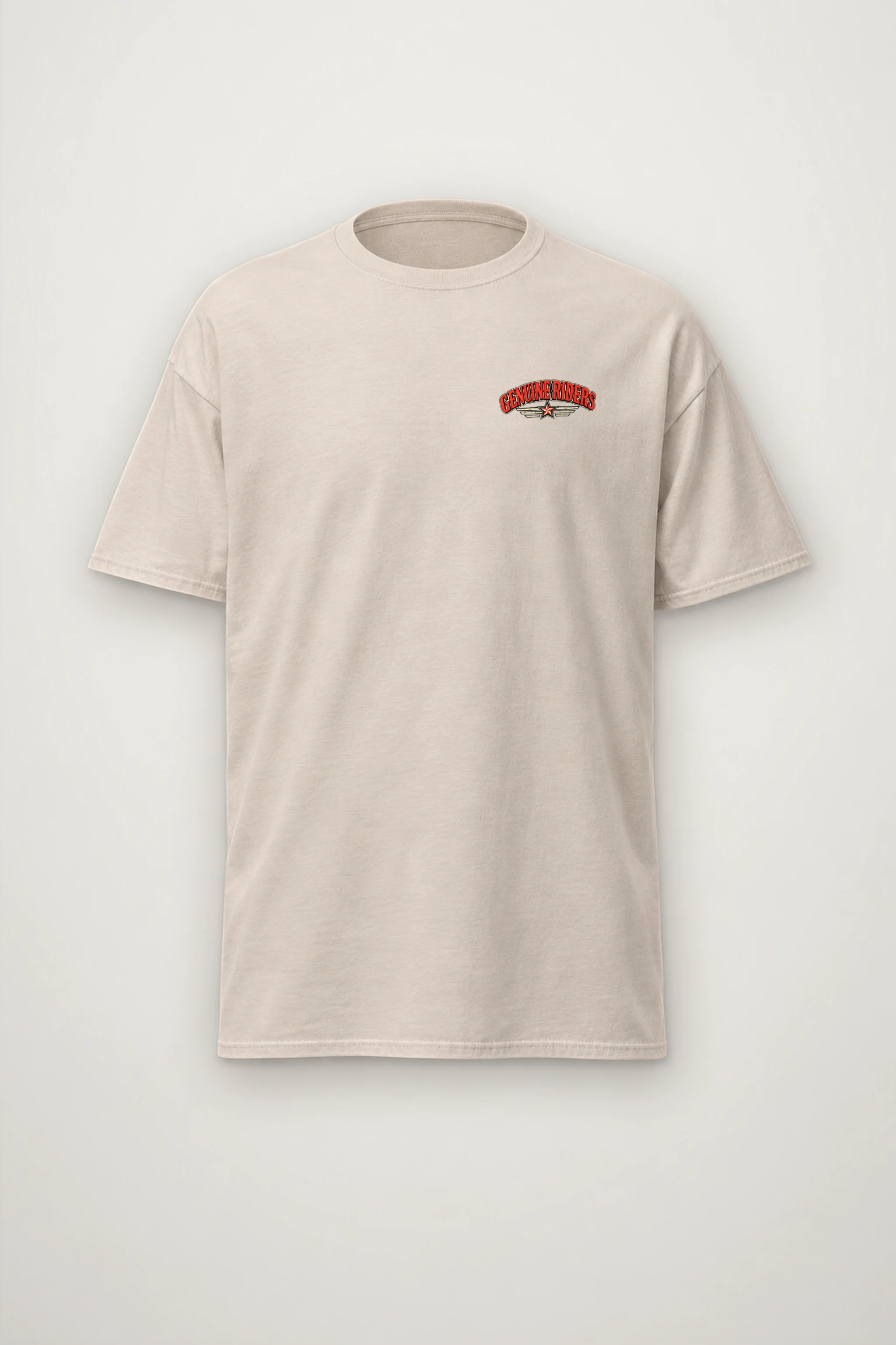 "Genuine Riders" Heavyweight Unisex Crewneck T-shirt