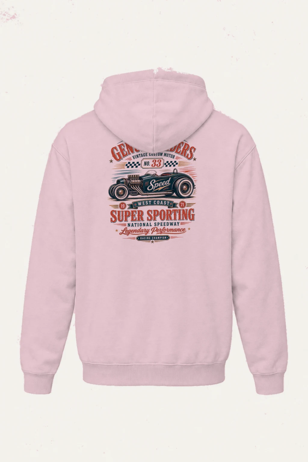 "Genuine Riders No. 33" Heavy Blend Unisex Pullover Hoodie | Gildan 18500