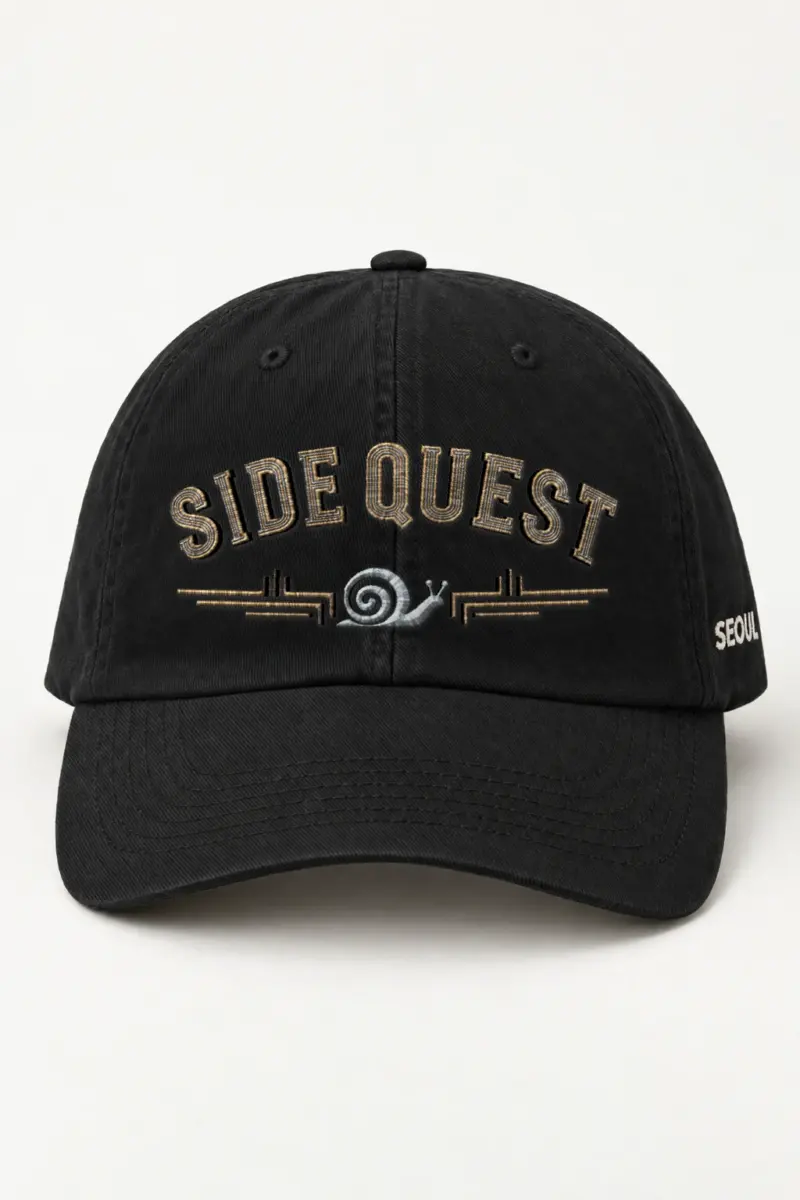 "Geometric Snail" Classic Dad Hat · Embroidered