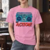 "Get Action Boombox" Heavyweight Unisex Crewneck T-shirt