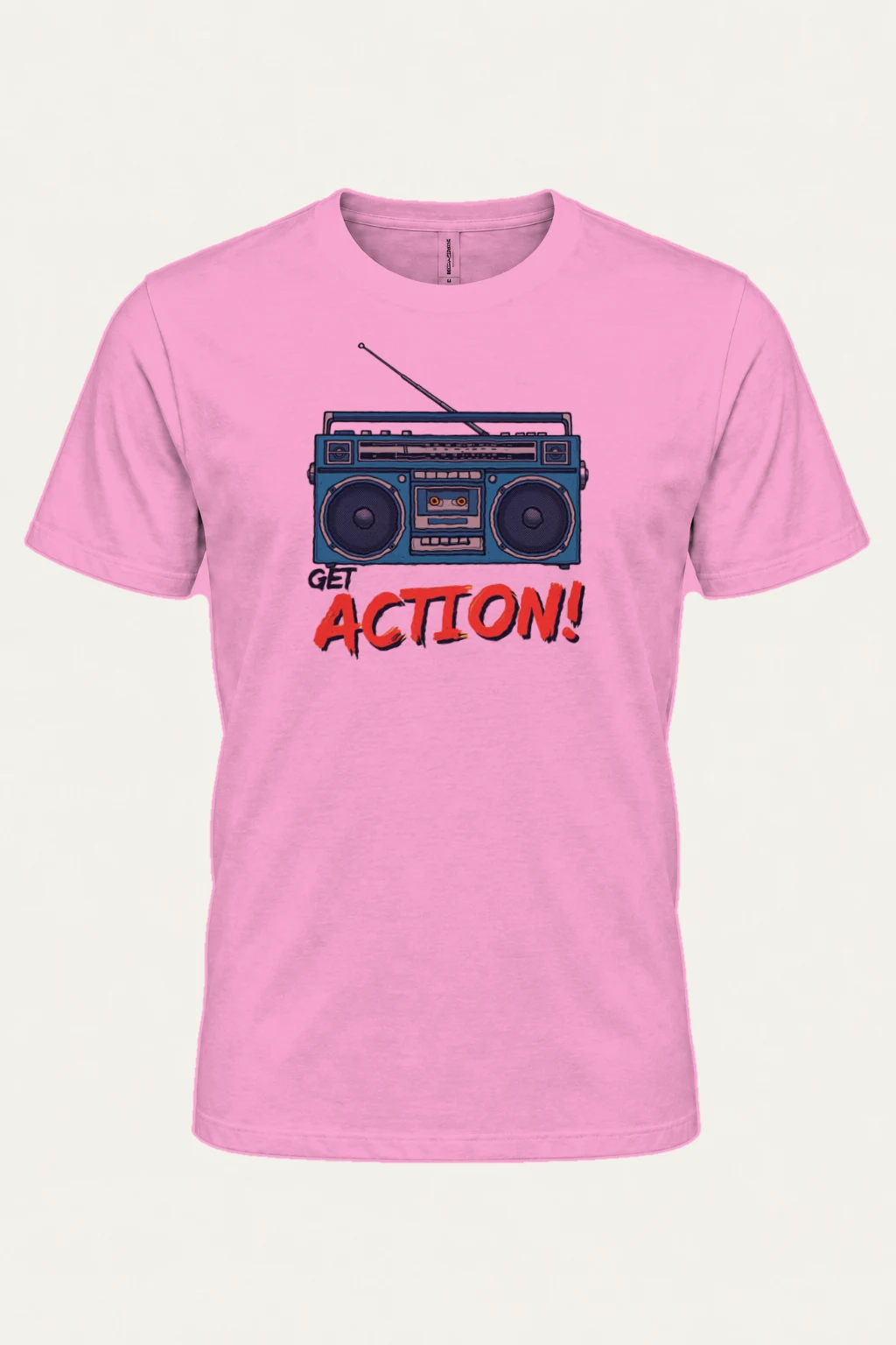 "Get Action Boombox" Heavyweight Unisex Crewneck T-shirt | Gildan 5000