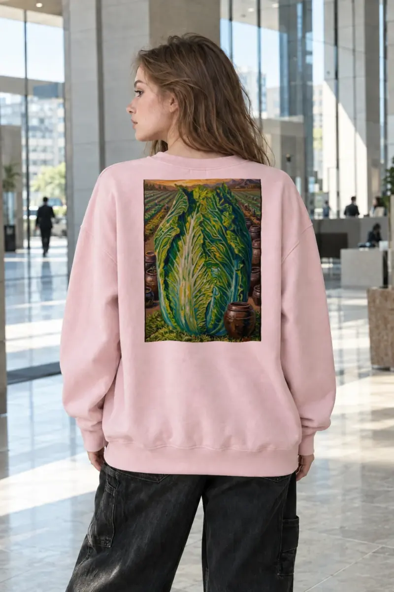 “Giant Cabbage Field” Heavy Blend Unisex Crewneck Sweatshirt | Gildan 18000
