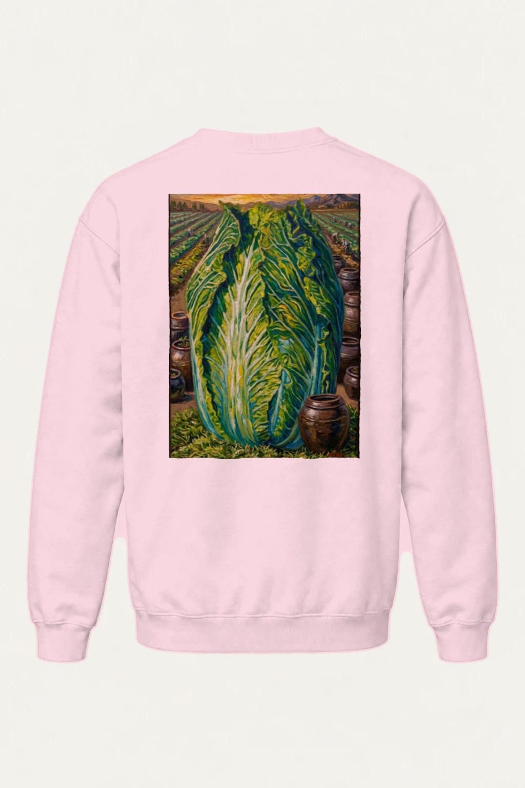 "Giant Cabbage Field" Heavy Blend Unisex Crewneck Sweatshirt | Gildan 18000