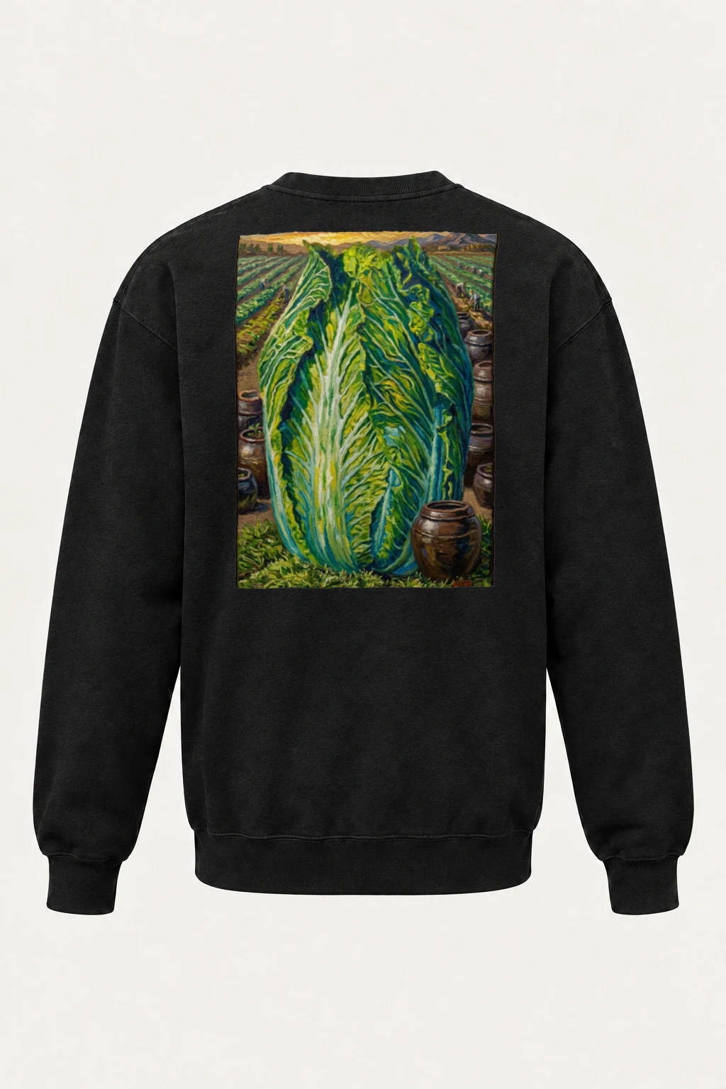 "Giant Cabbage Field" Heavy Blend Unisex Crewneck Sweatshirt | Gildan 18000