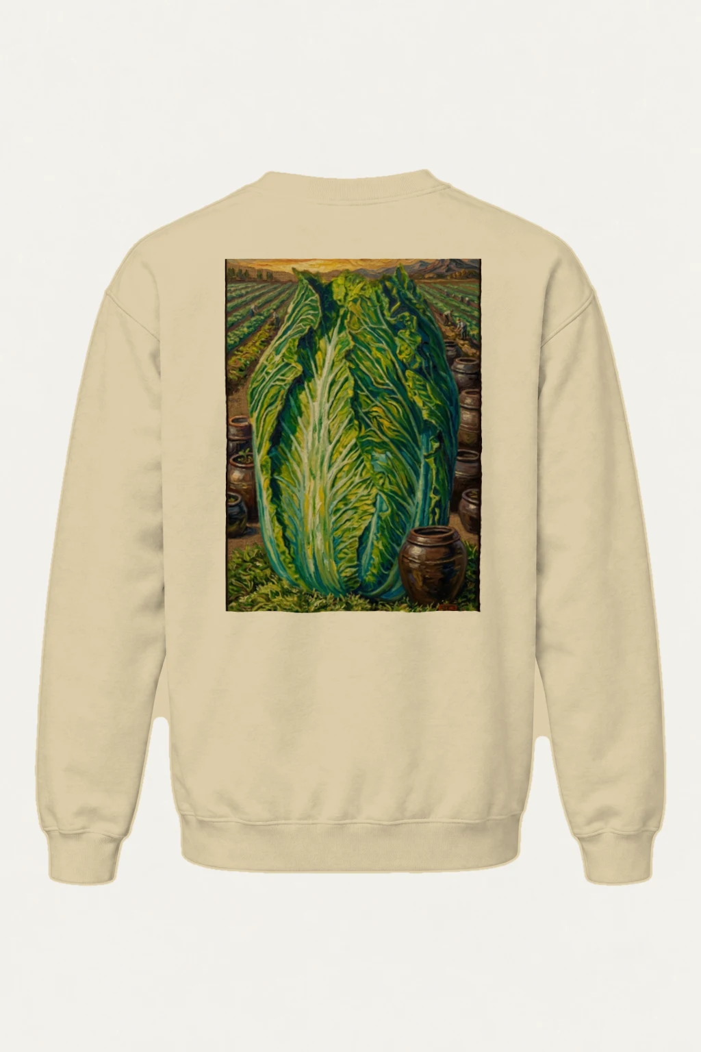 "Giant Cabbage Field" Heavy Blend Unisex Crewneck Sweatshirt | Gildan 18000
