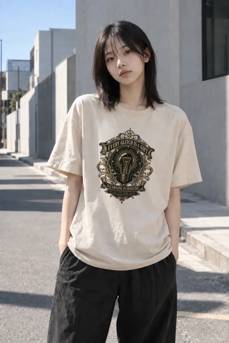 "Gifted Direction" Heavyweight Unisex Crewneck T-shirt | Gildan 5000
