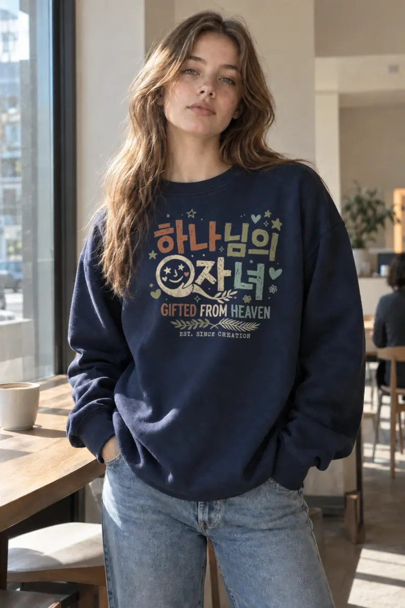 "Gifted From Heaven" Heavy Blend Unisex Crewneck Sweatshirt | Gildan 18000