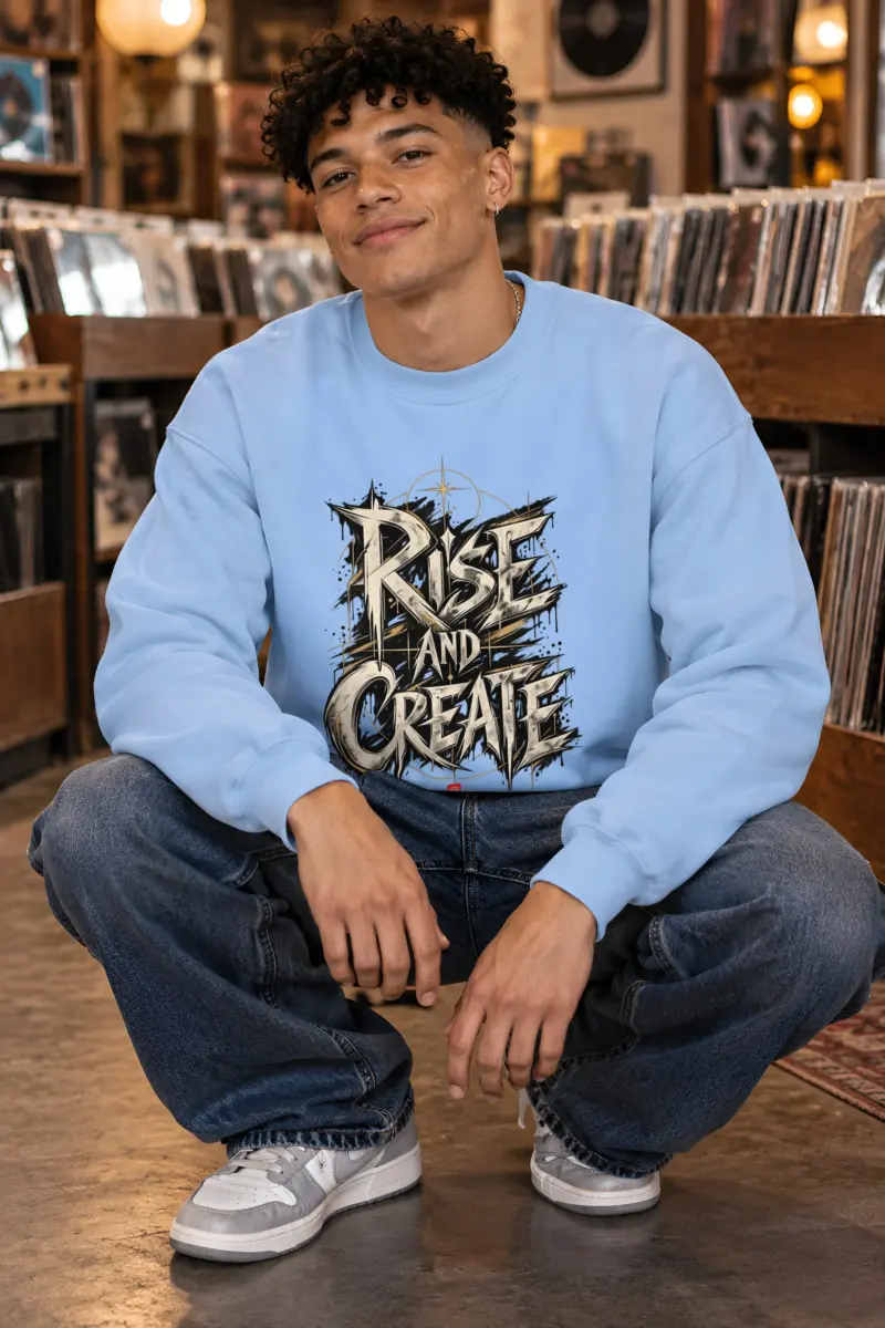 "Gilded Resolve" Heavy Blend Unisex Crewneck Sweatshirt