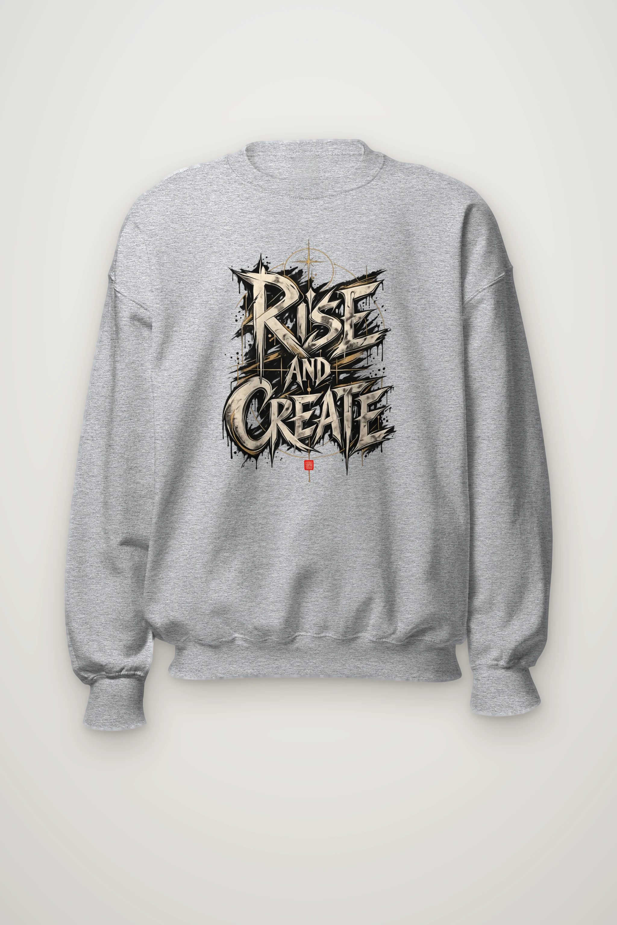 "Gilded Resolve" Heavy Blend Unisex Crewneck Sweatshirt