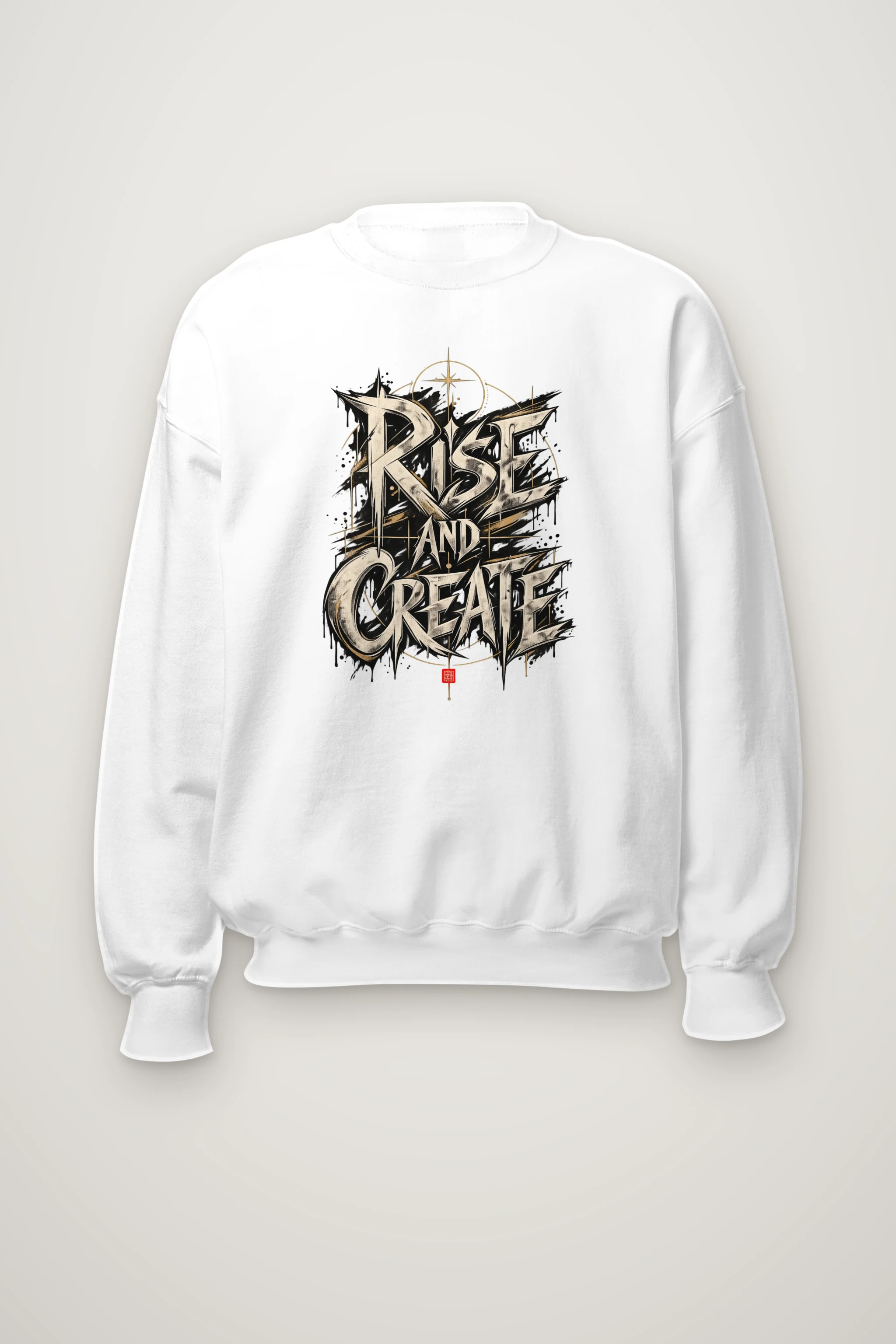 "Gilded Resolve" Heavy Blend Unisex Crewneck Sweatshirt