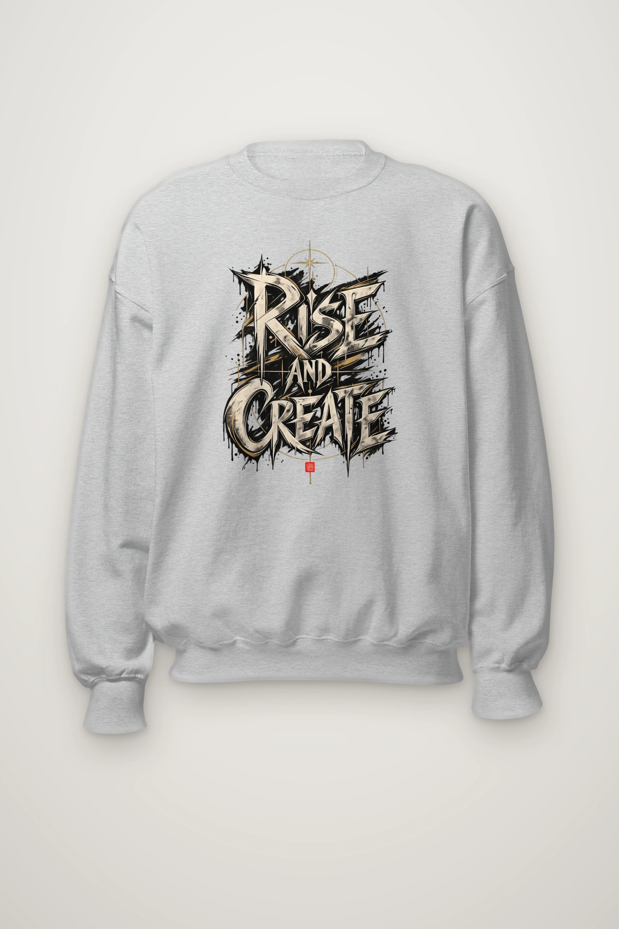 "Gilded Resolve" Heavy Blend Unisex Crewneck Sweatshirt