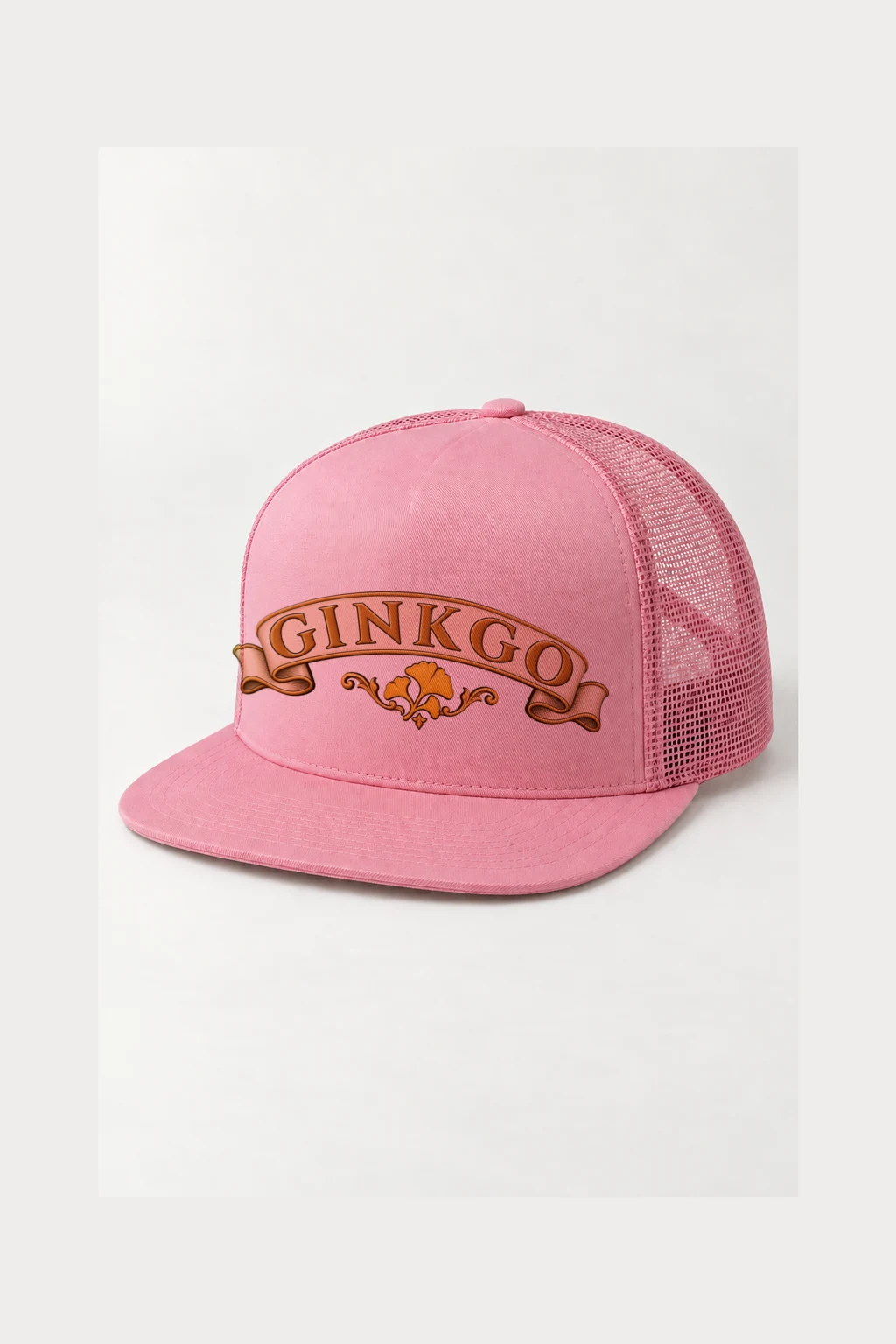 "Ginkgo Banner" 5 Panel Trucker Cap | Yupoong 6006