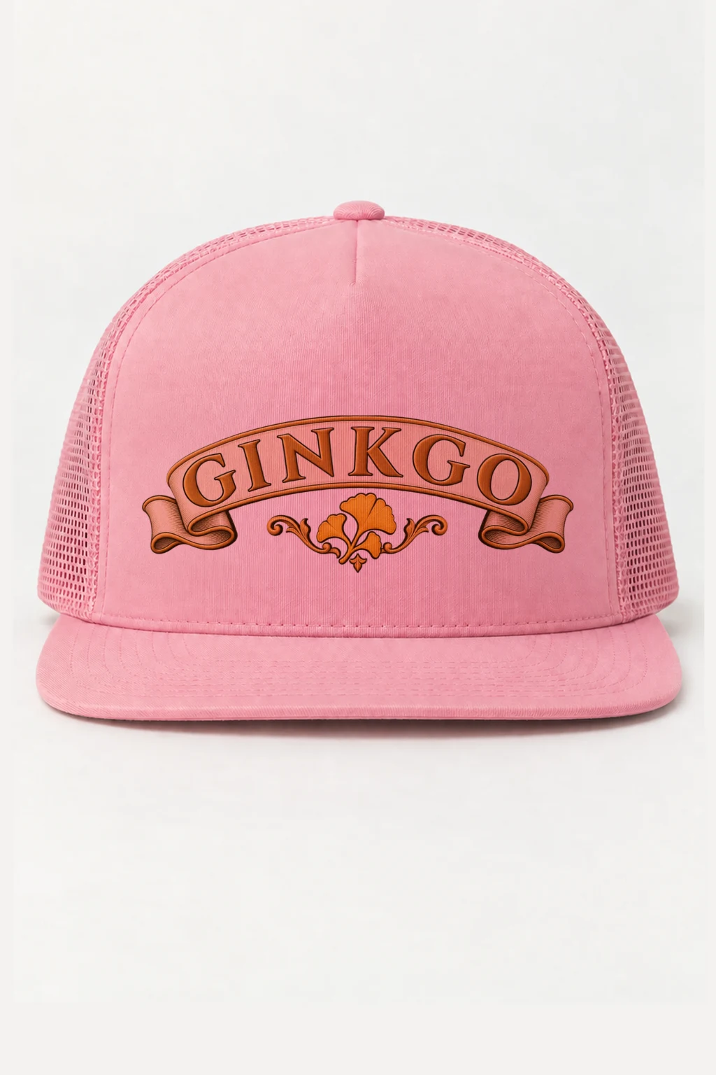 "Ginkgo Banner" 5 Panel Trucker Cap | Yupoong 6006
