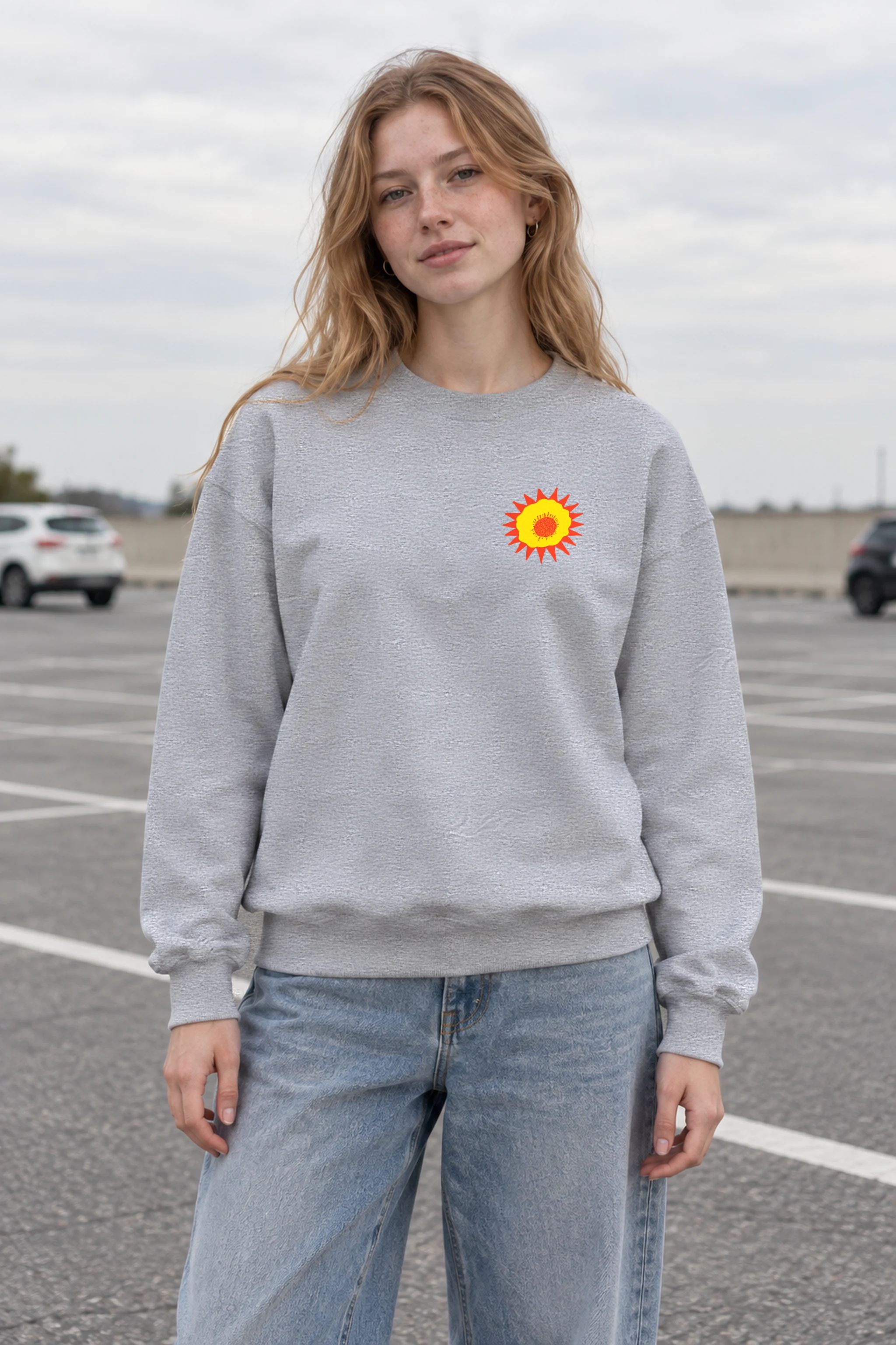 "Giraffe Folk House" 1 Crewneck Sweatshirt