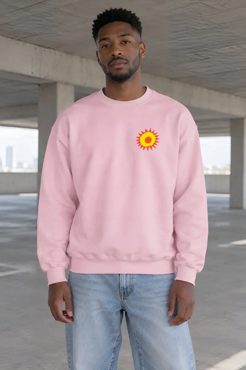 "Giraffe Folk House" Heavy Blend Unisex Crewneck Sweatshirt