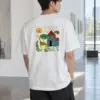 "Giraffe Garden House" Heavyweight Unisex Crewneck T-shirt | Gildan 5000