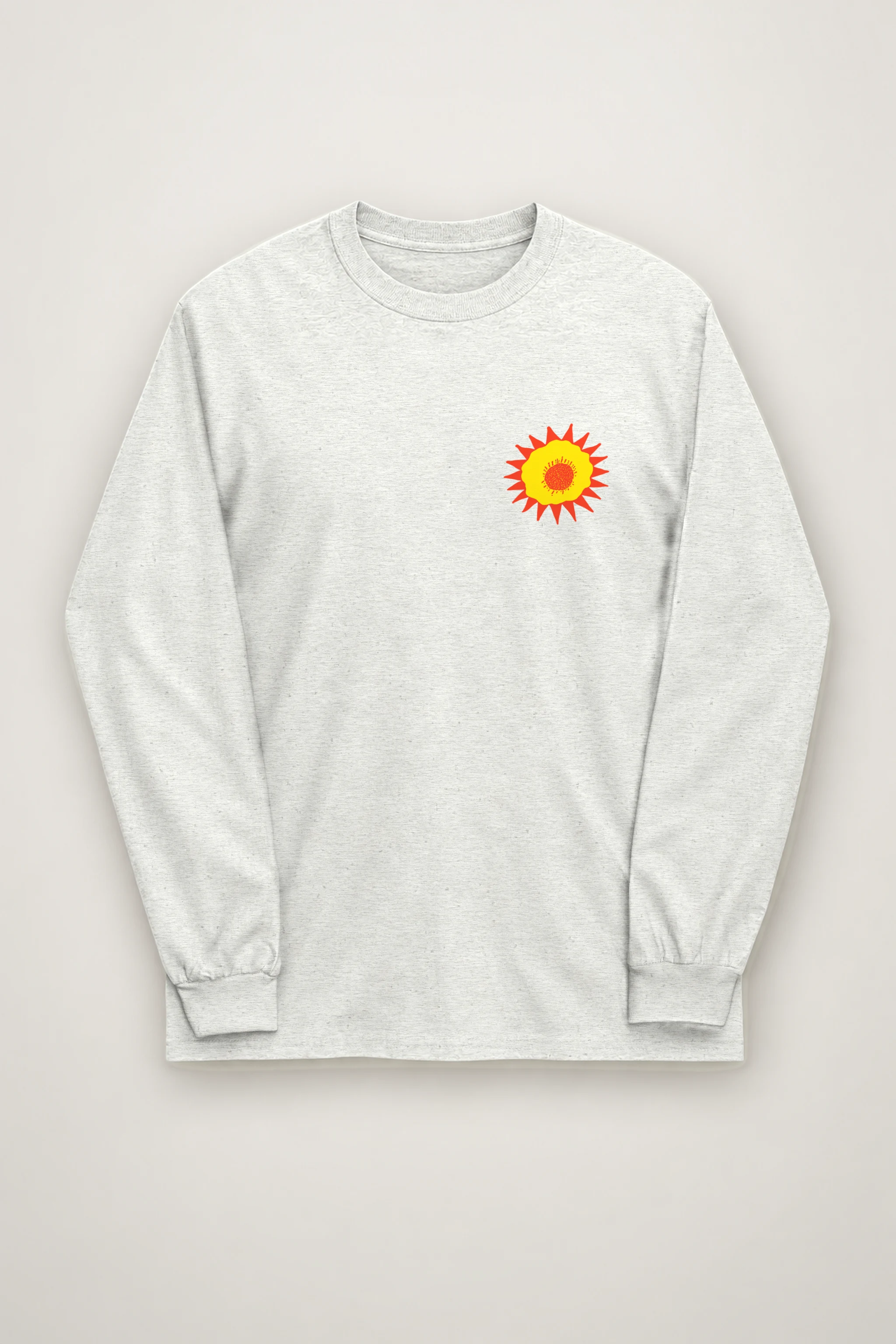 "Giraffe House Folk Art" Unisex Longsleeve T-shirt