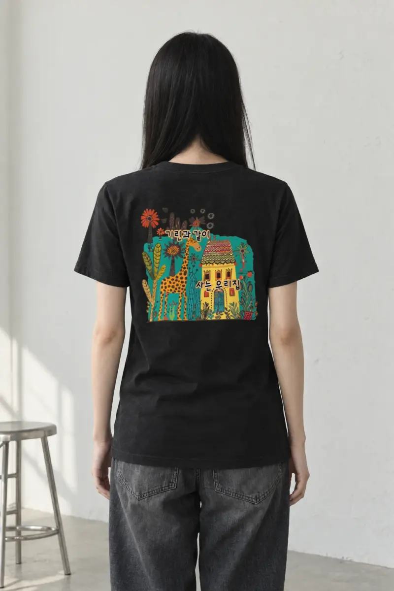 "Giraffe House" Heavyweight Unisex Crewneck T-shirt