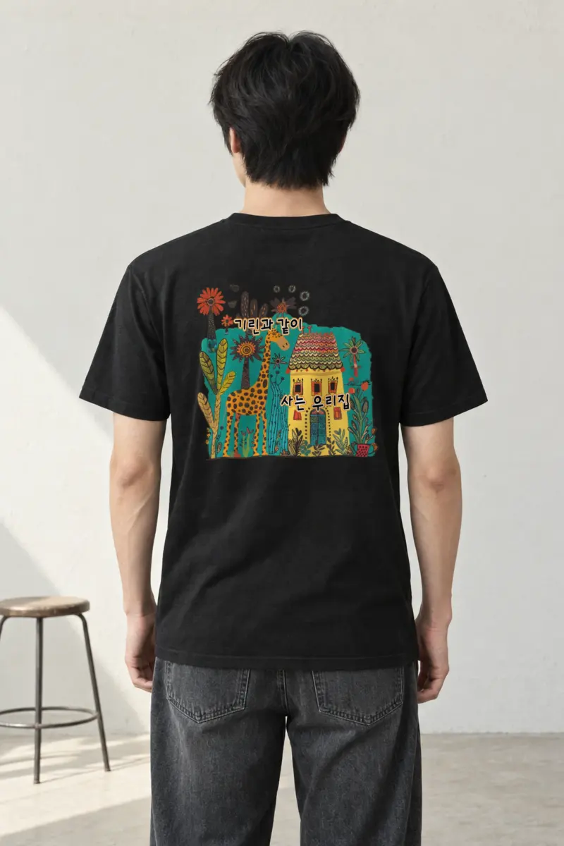 "Giraffe House" Heavyweight Unisex Crewneck T-shirt