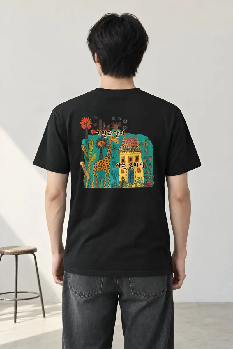 "Giraffe House" Heavyweight Unisex Crewneck T-shirt