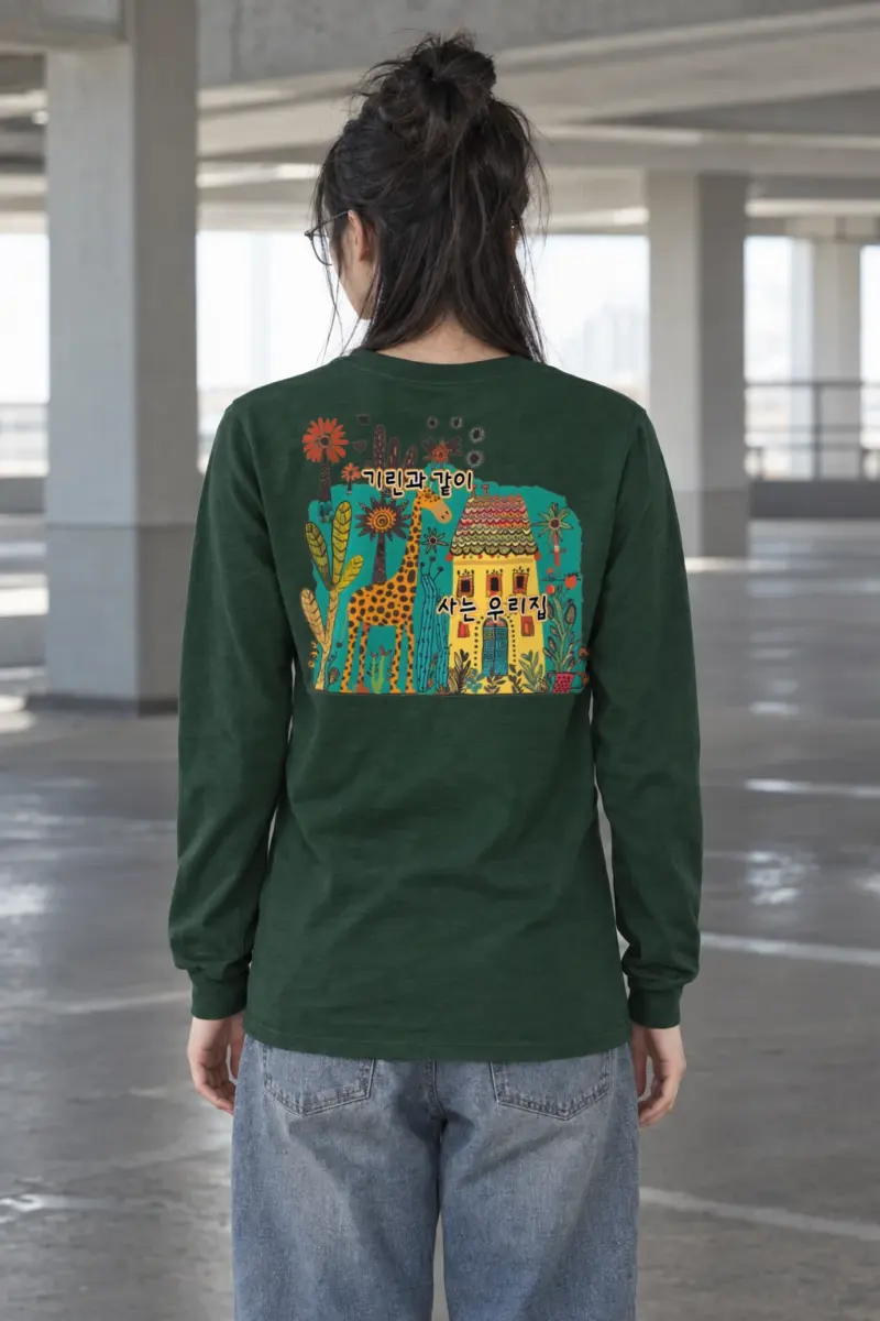 "Giraffe House" Unisex Longsleeve T-shirt