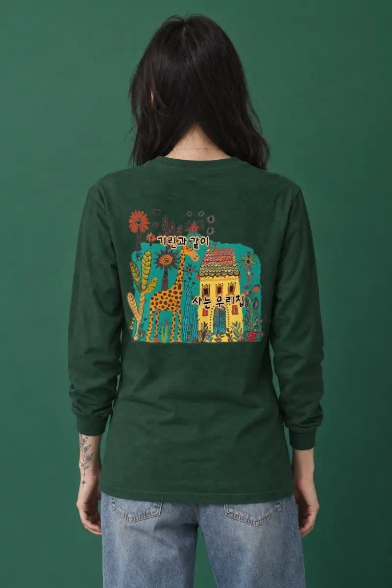 "Giraffe House" Unisex Longsleeve T-shirt